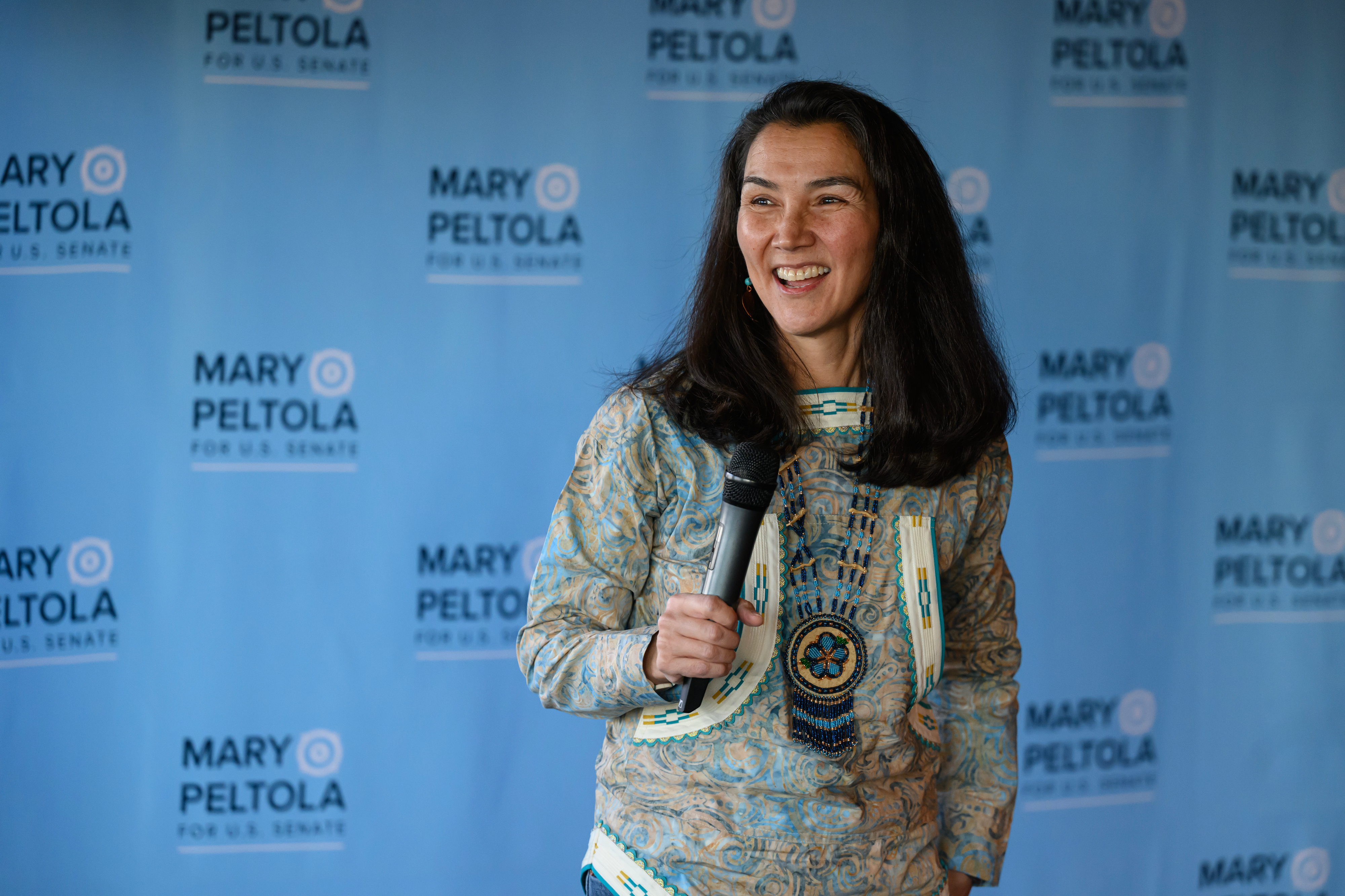 La candidata demócrata al Senado por Alaska, Mary Peltola. 