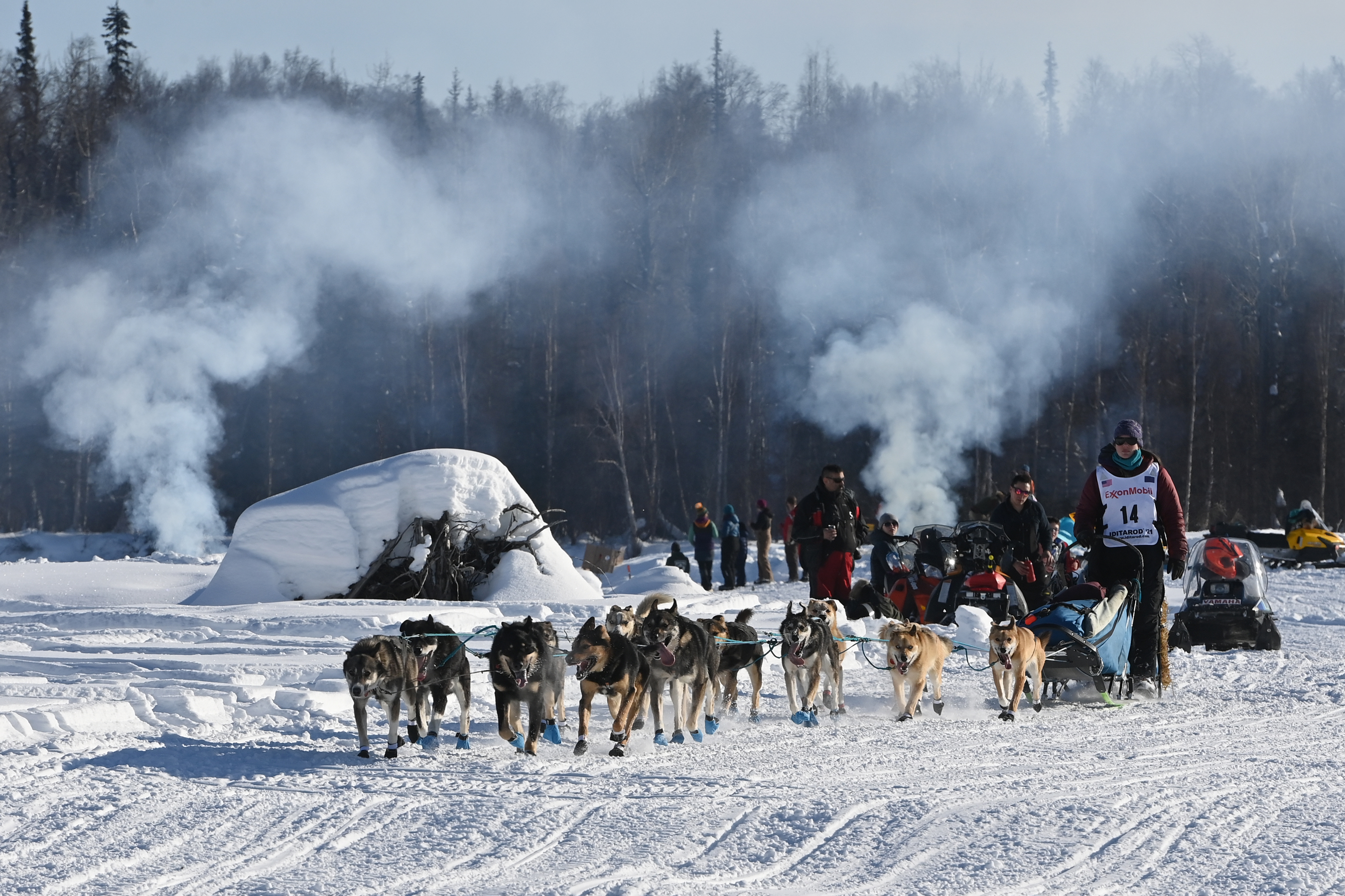 Photos: 49 mushers brave a snowstorm for the 50th running of the Iditarod  Trail Sled Dog Race
