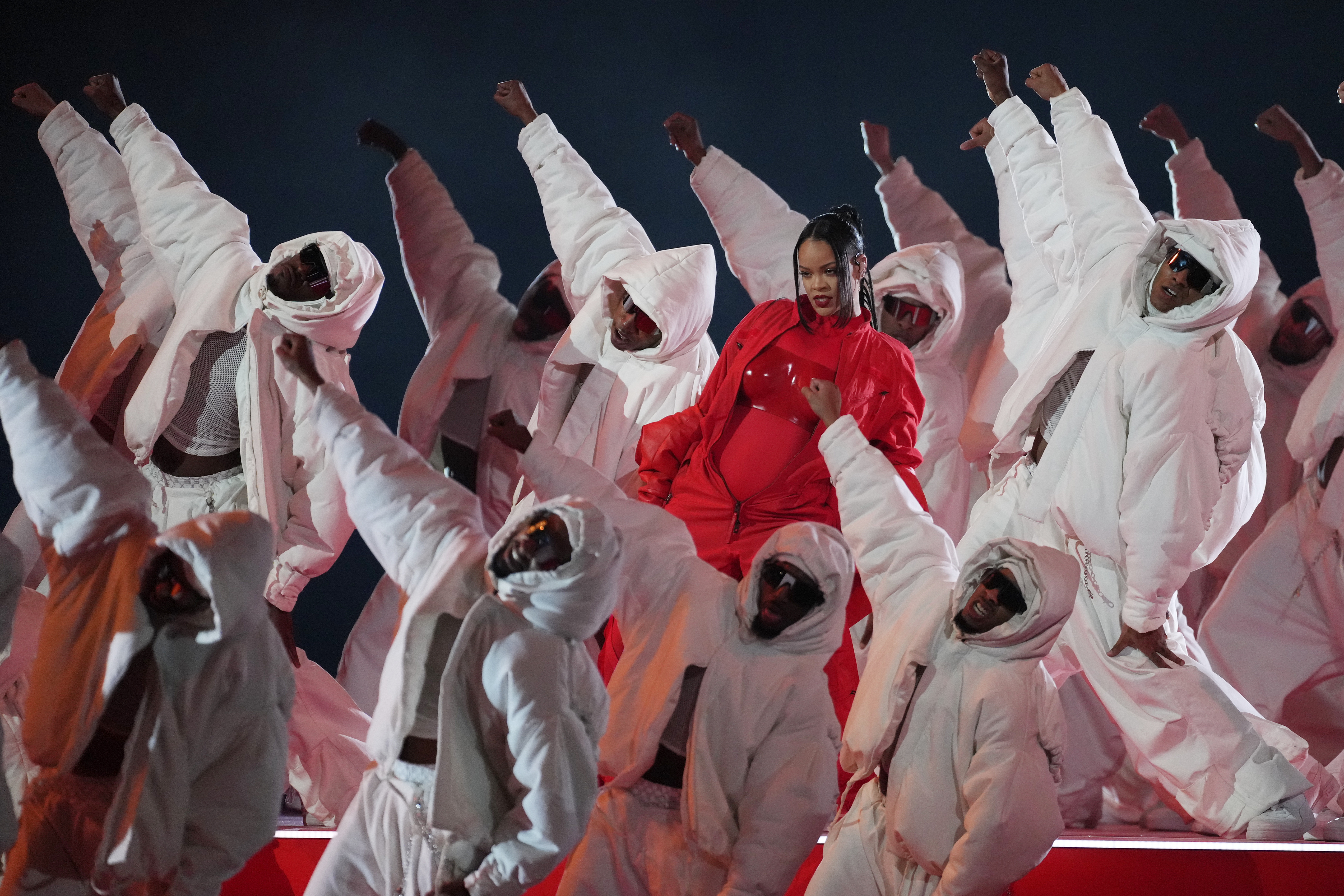 Rihanna Delivers Soaring Super Bowl Halftime Performance