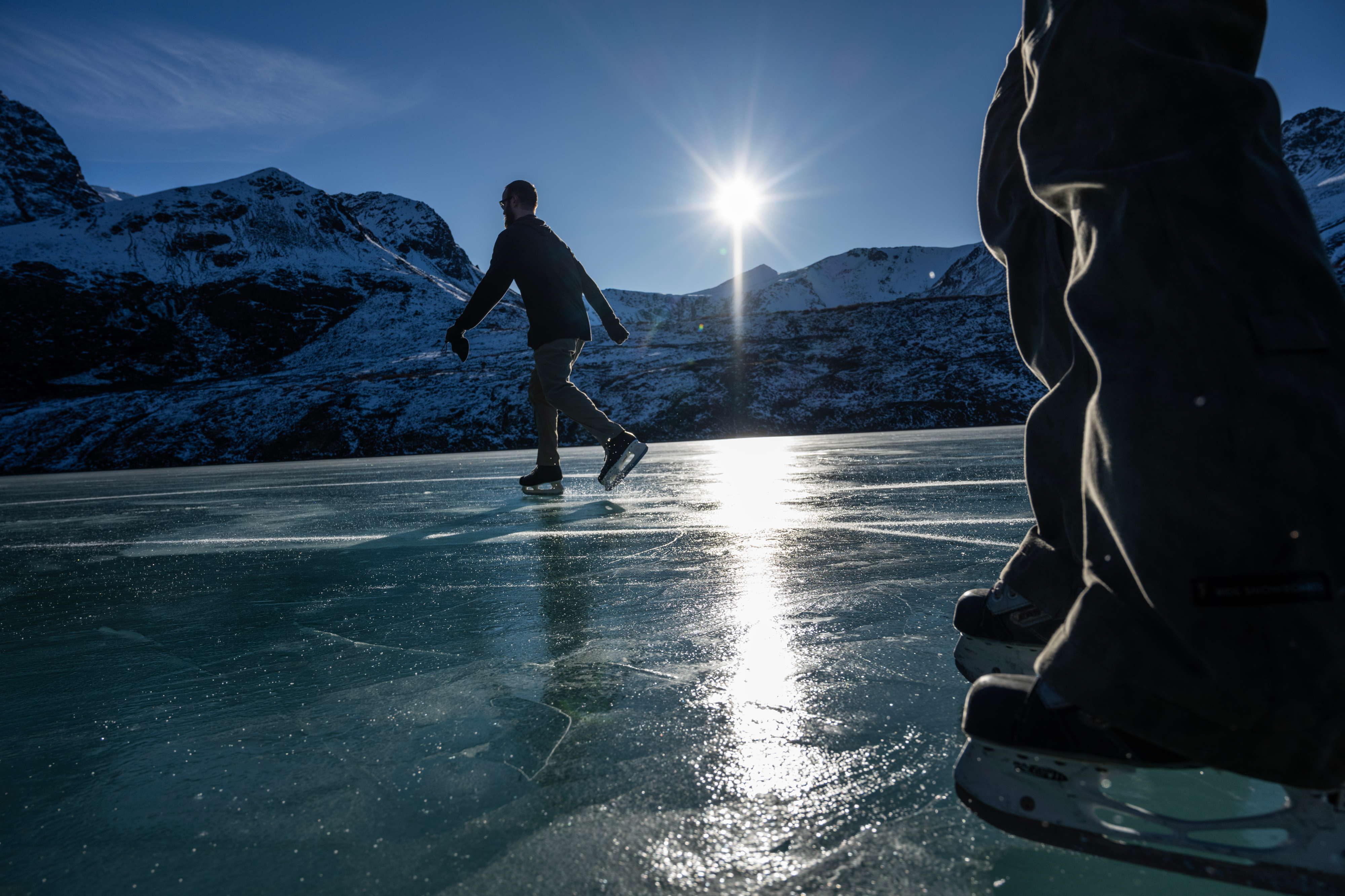 Skating on 'Wild' Ice in Alaska - The New York Times