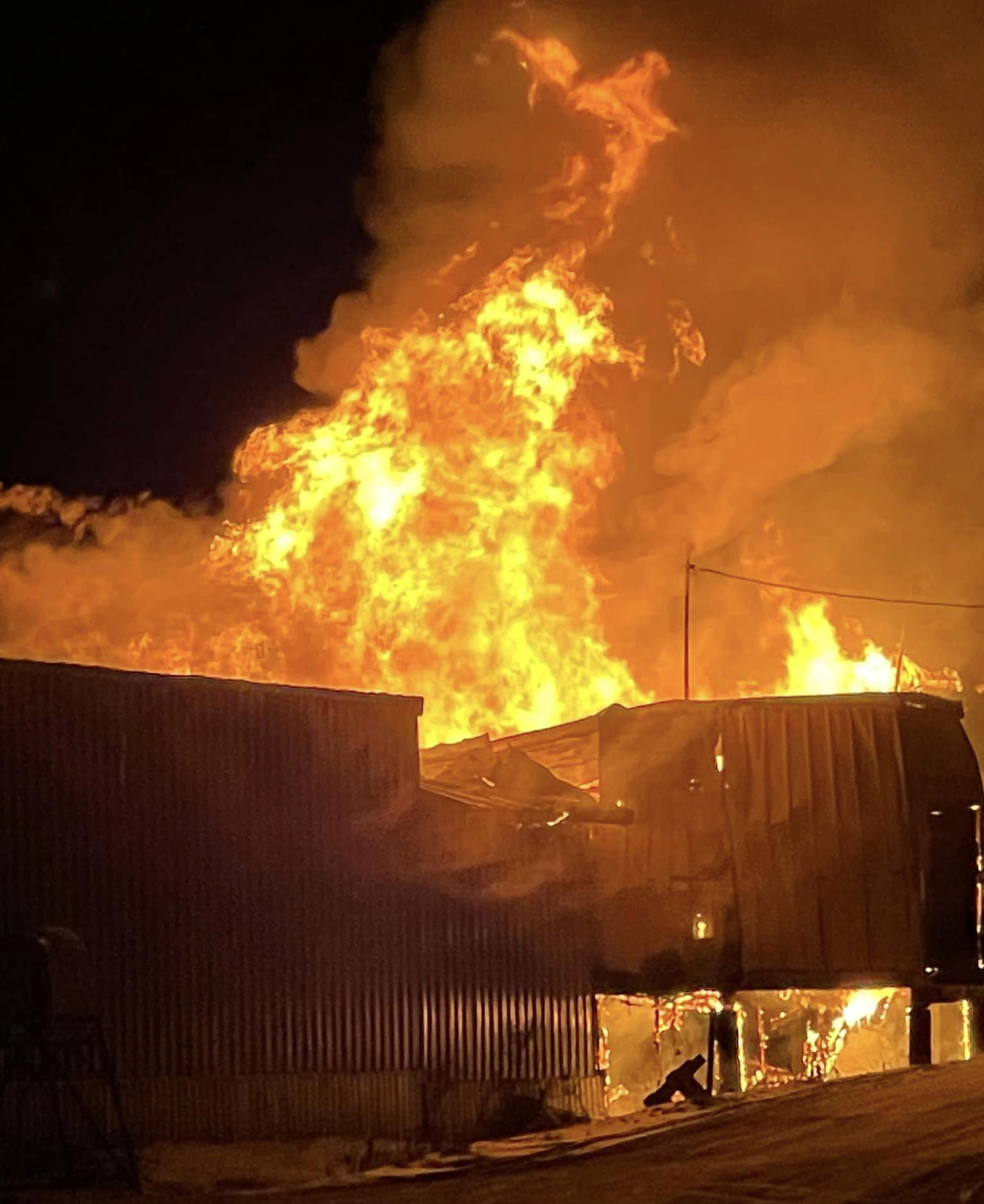 Fire Damages a Stearns County Storage Building