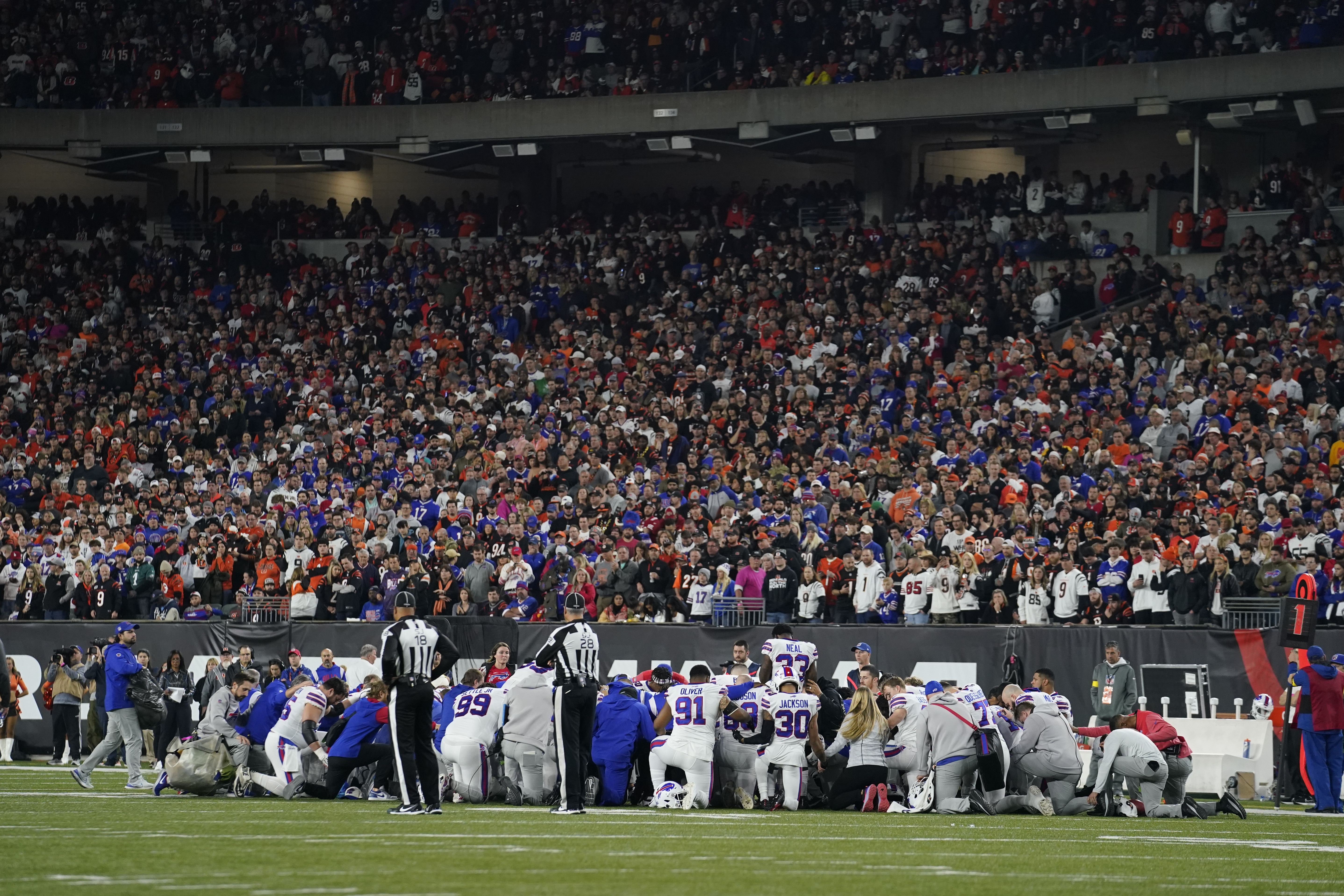 NFL won't resume Bills-Bengals game; playoff scenarios revealed