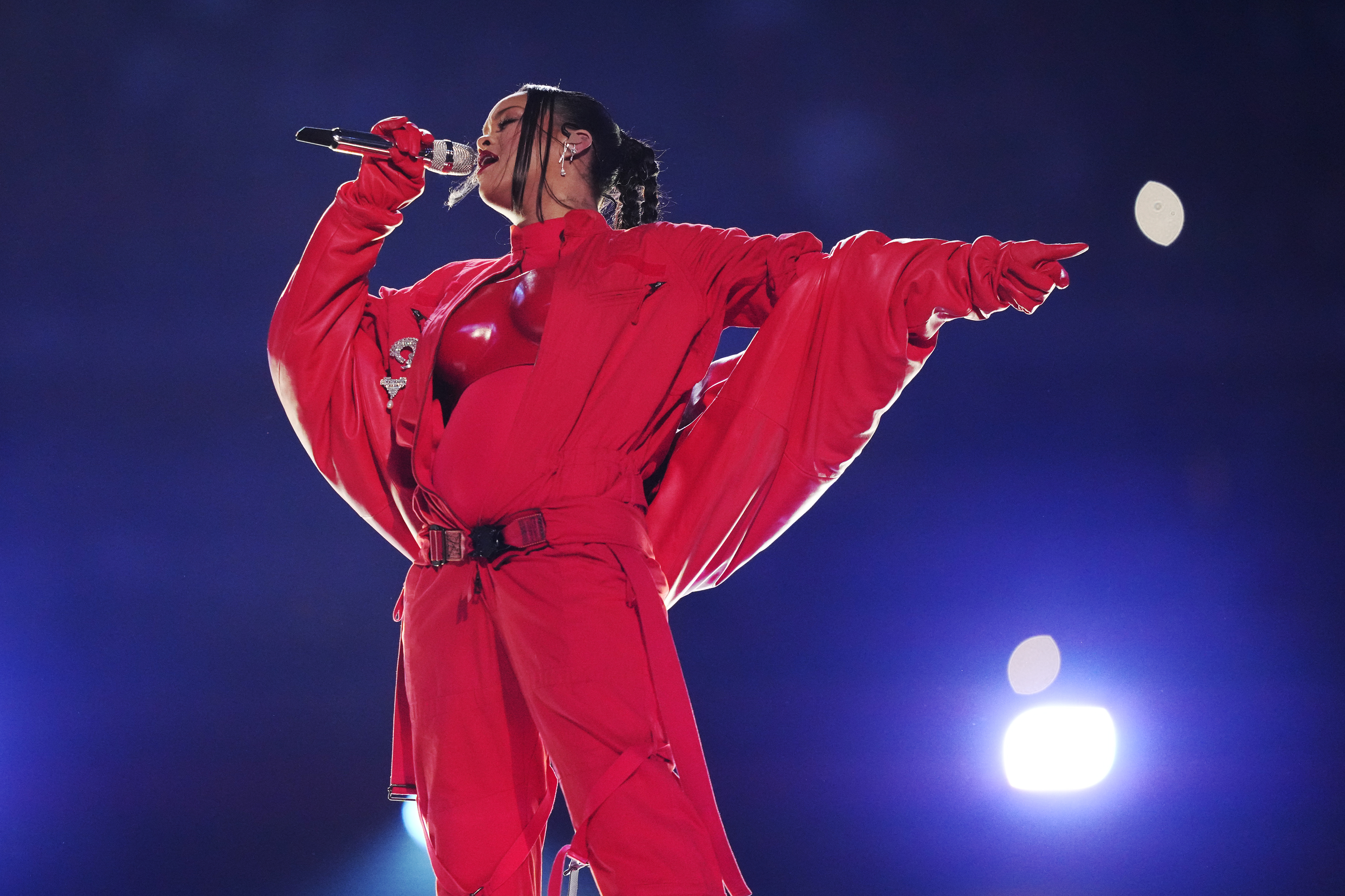 Rihanna soars in Super Bowl halftime performance - WHYY