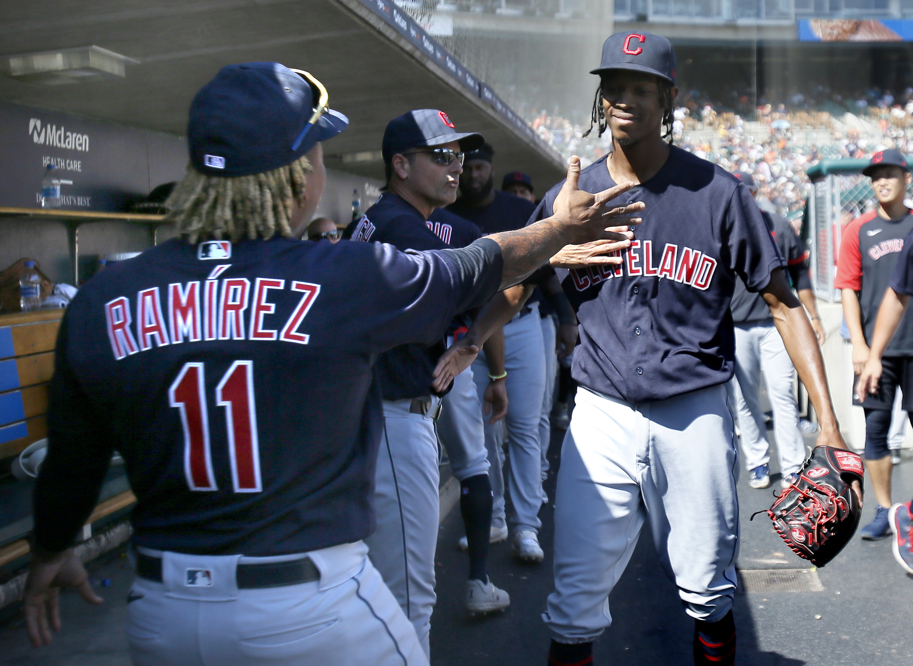 This is a 2021 photo of Anthony Gose of the Cleveland Indians baseball  team. This image reflects the Cleveland Indians active roster as of  Saturday, Feb. 27, 2021 when this image was