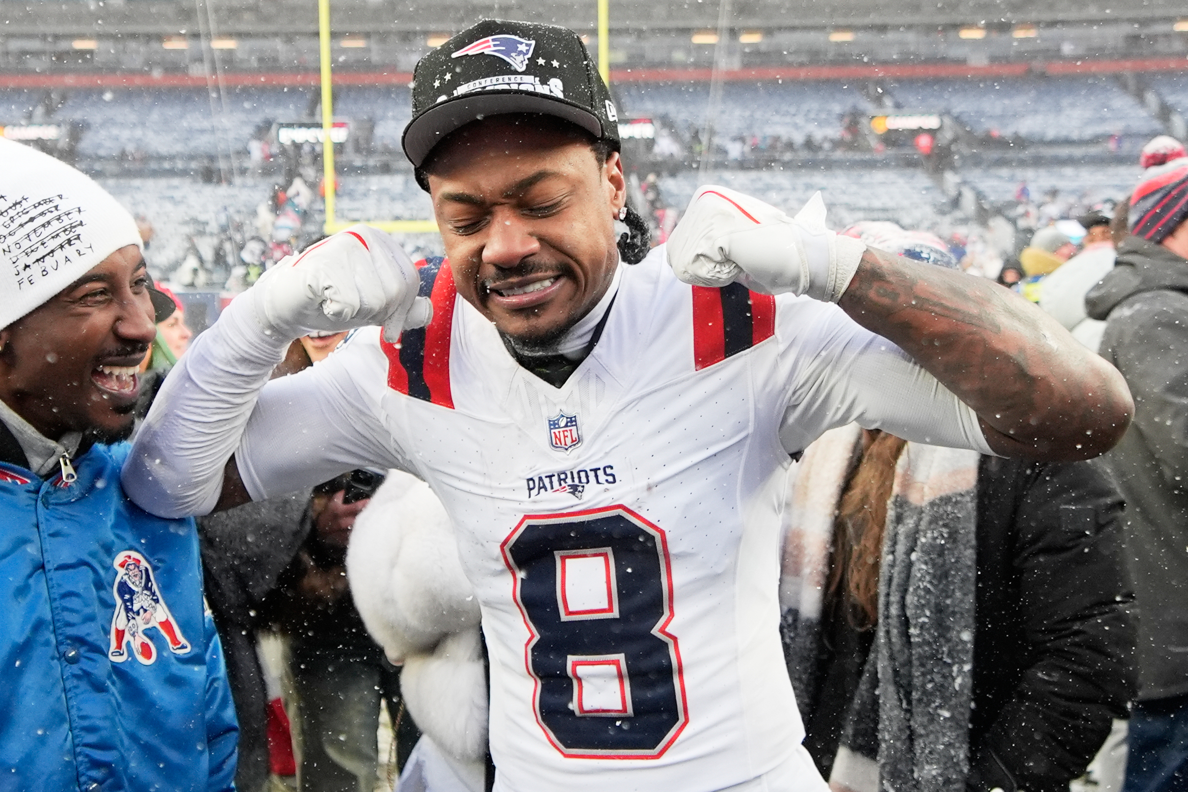 With tears running down his face, Patriots WR Stefon Diggs shares emotional words after reaching Super Bowl - masslive.com