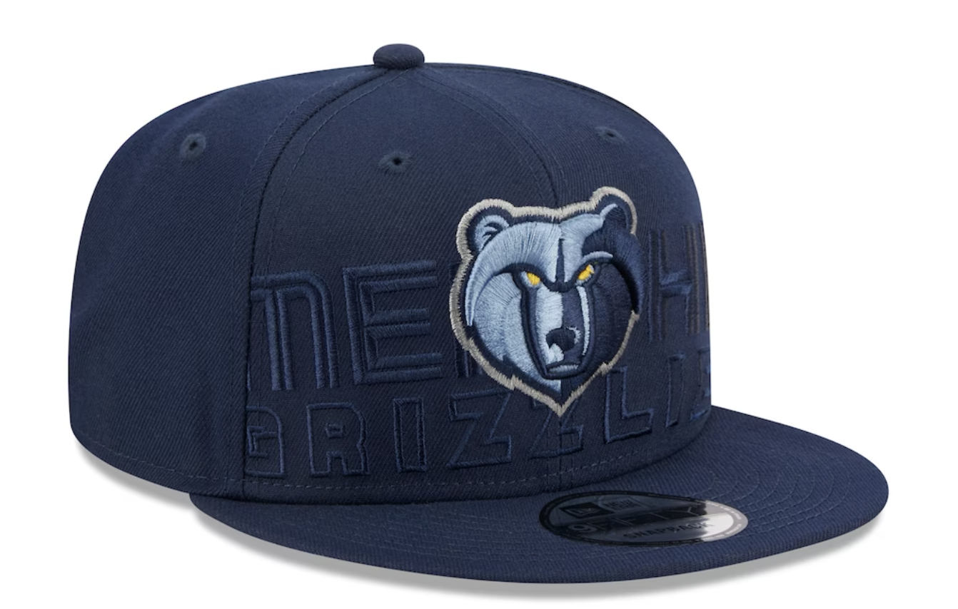 Memphis Grizzlies 2023 NBA Draft New Era 9FIFTY Snapback Cap Navy