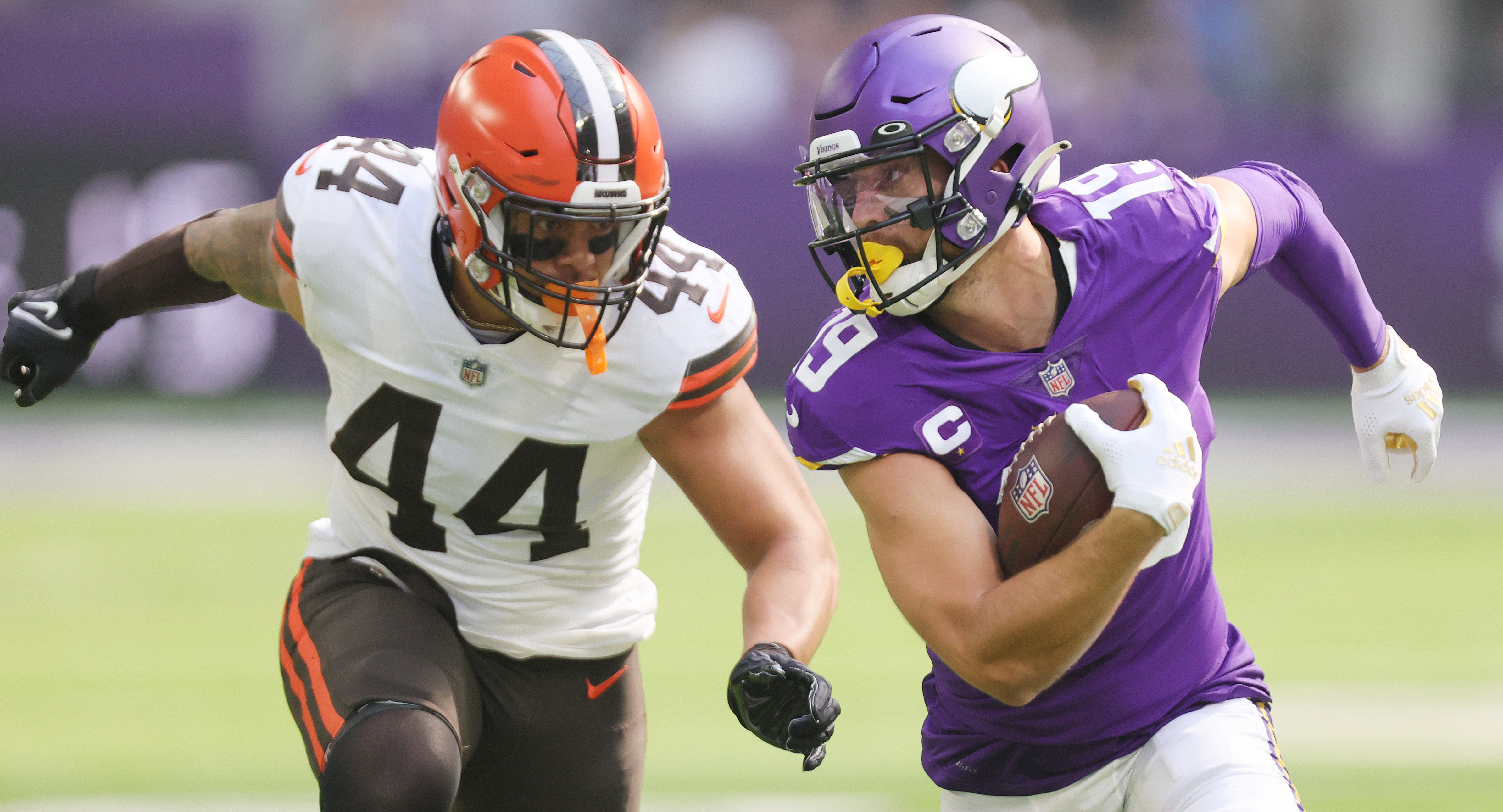 Adam Thielen will try to beat the Vikings this weekend