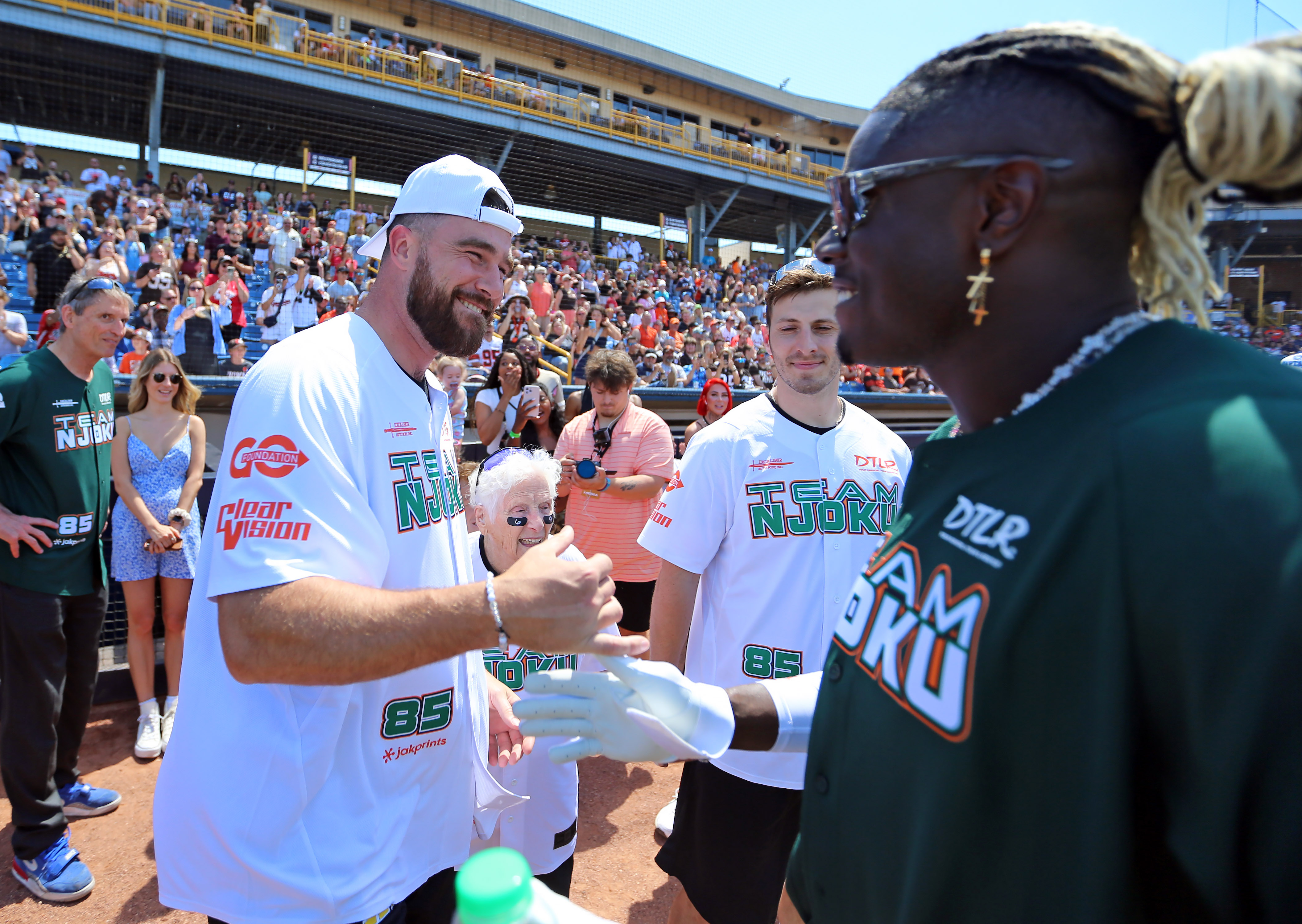 David Njoku celebrity softball game, June 8, 2024