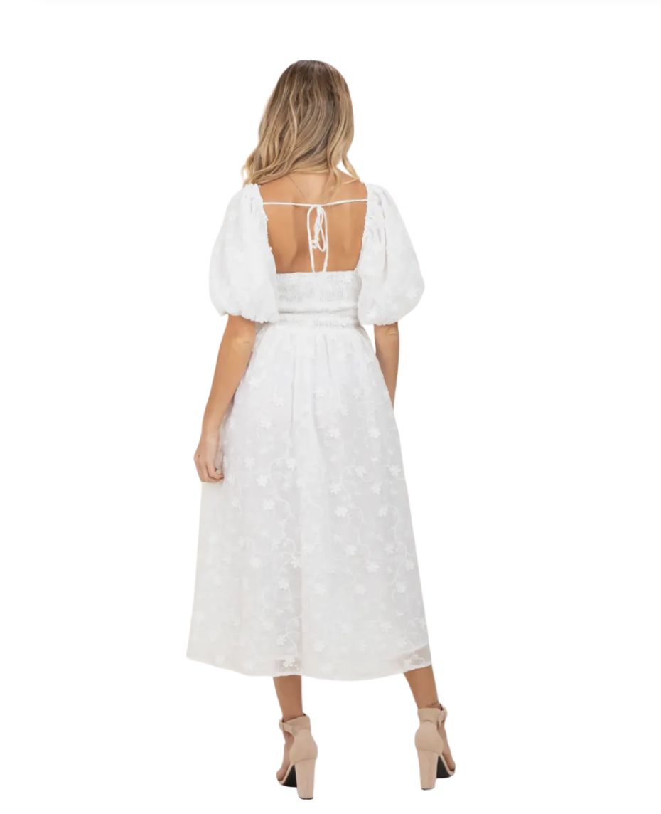 AISWI Summer Maternity Nursing Dress - Ruffle Sleeves A-Line Midi With  Pockets For Baby Showers & Wedding Guest