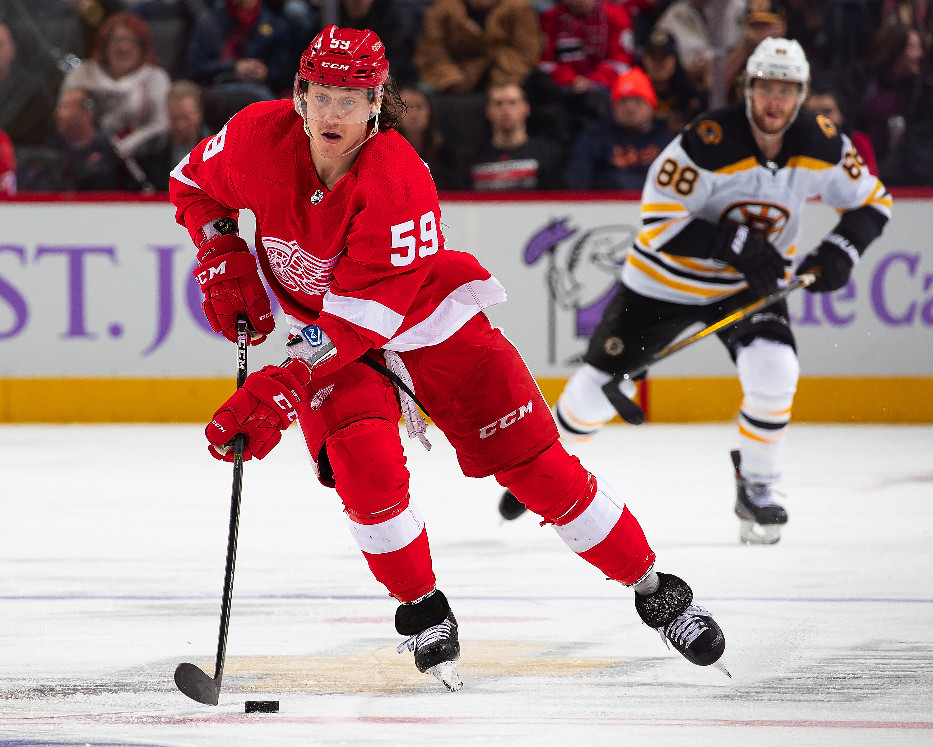 Don Sweeney reacts to Tyler Bertuzzi's one-year contract with