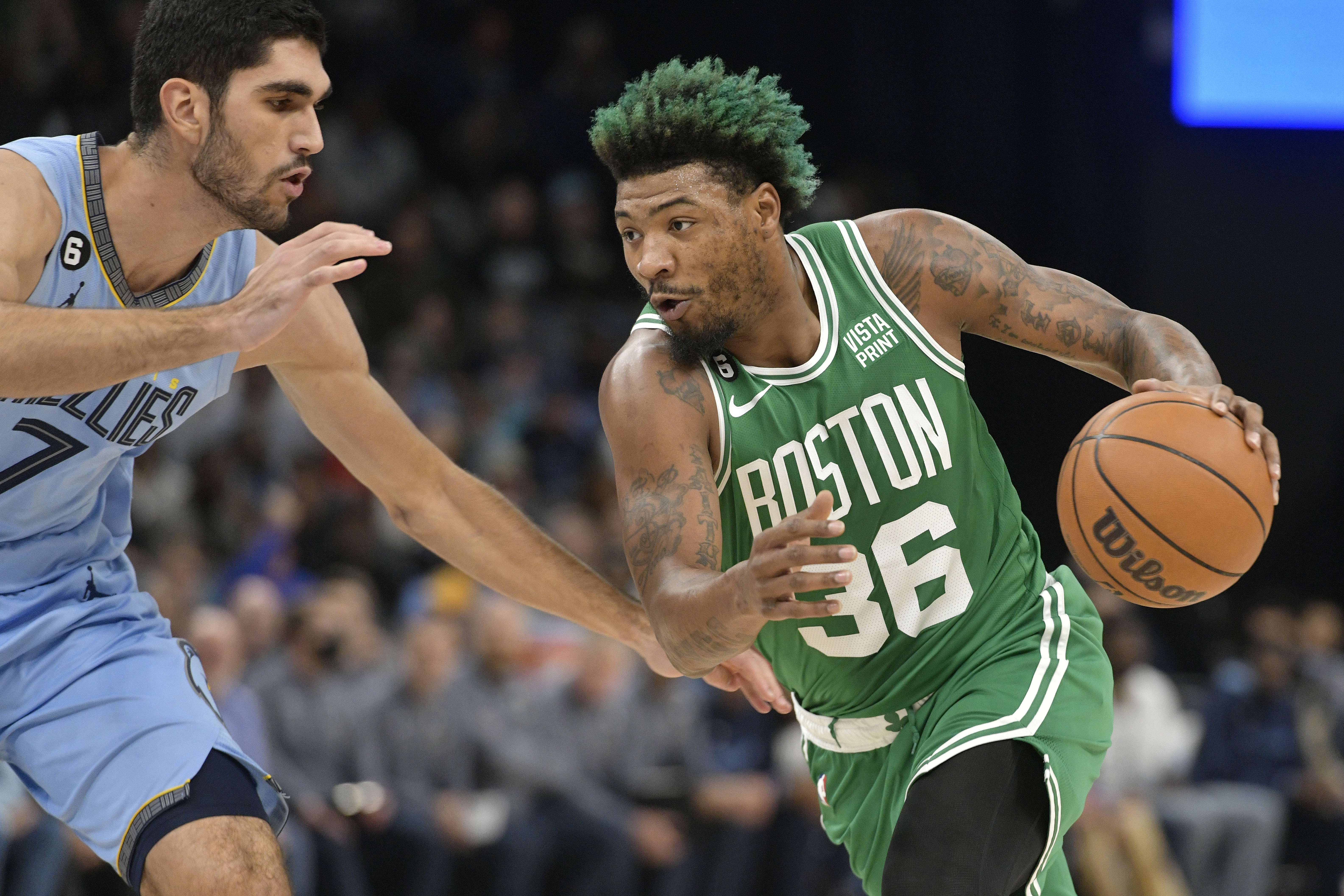 Marcus Smart is marveling at the Grizzlies' defensive mindset. He