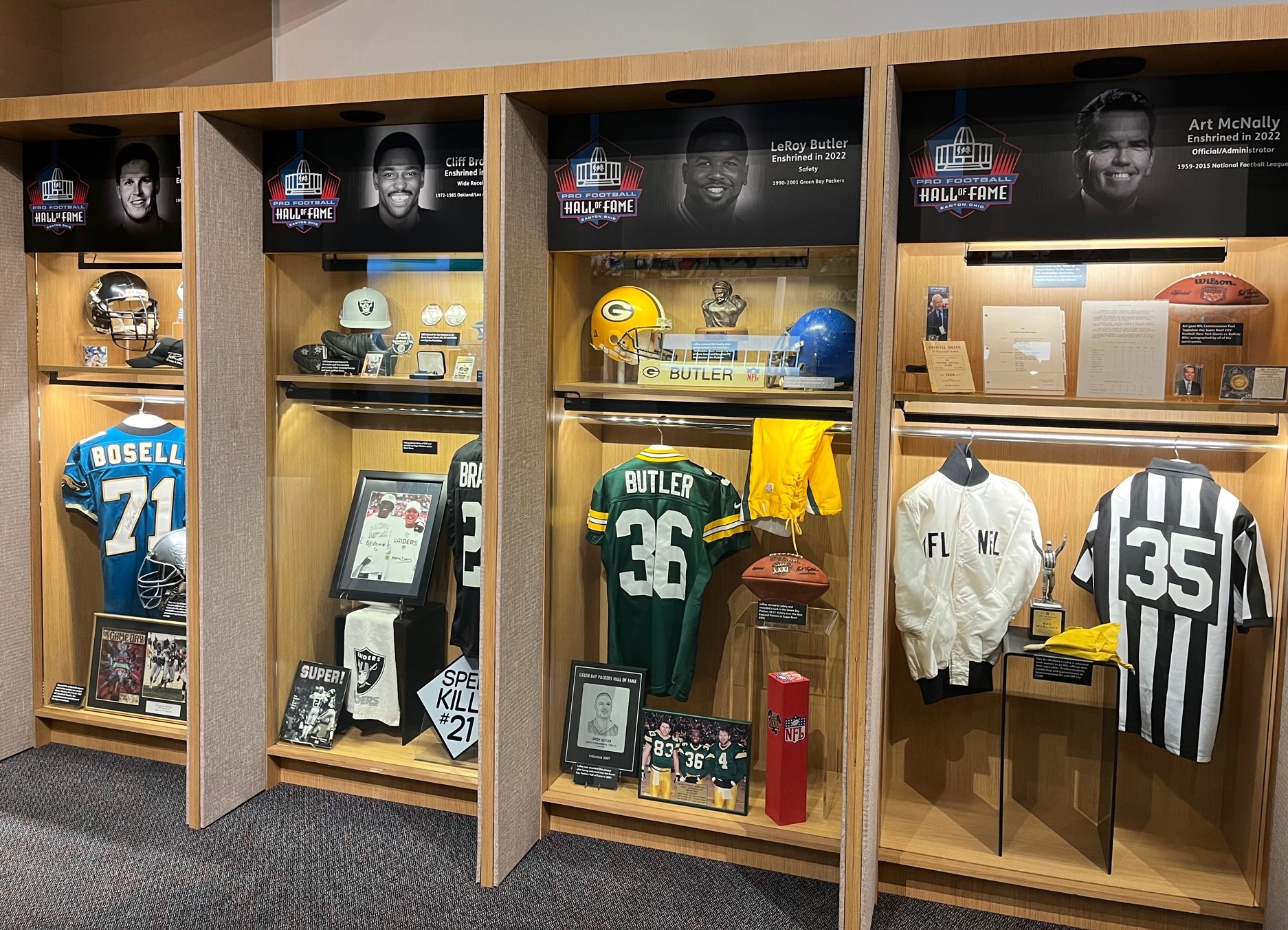 Hall of Fame locker exhibit open in Canton 