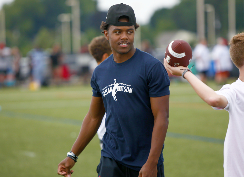 Jahan Dotson holds youth football camp in Palmer Township 