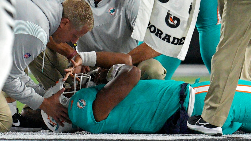 Tua injury: Dolphins quarterback carted off in stretcher