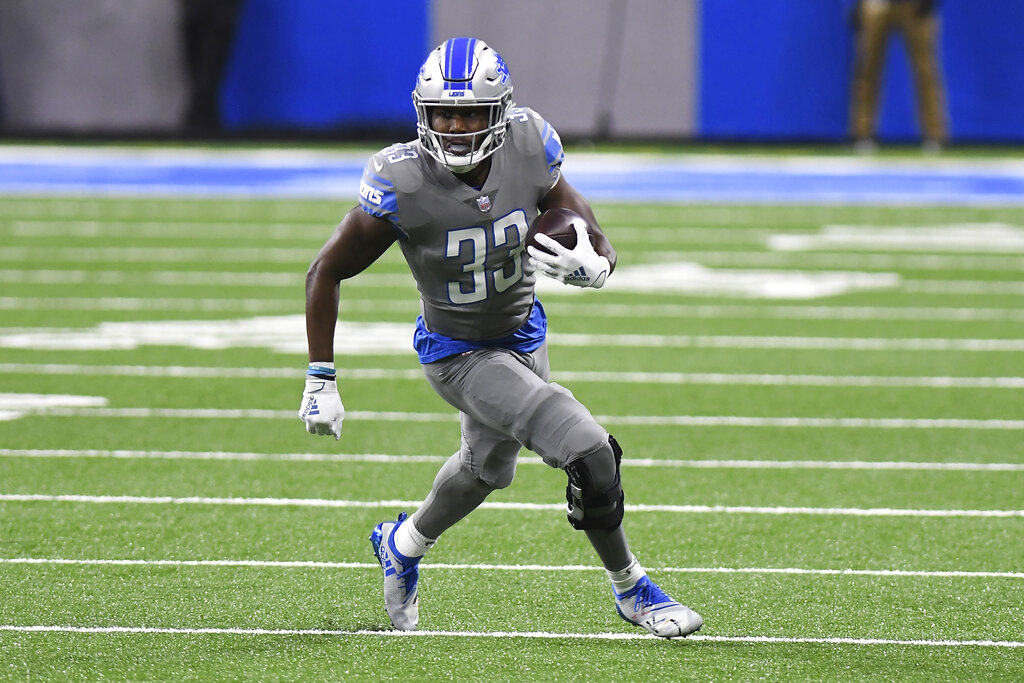 49ers promote ex-Lions running back Kerryon Johnson