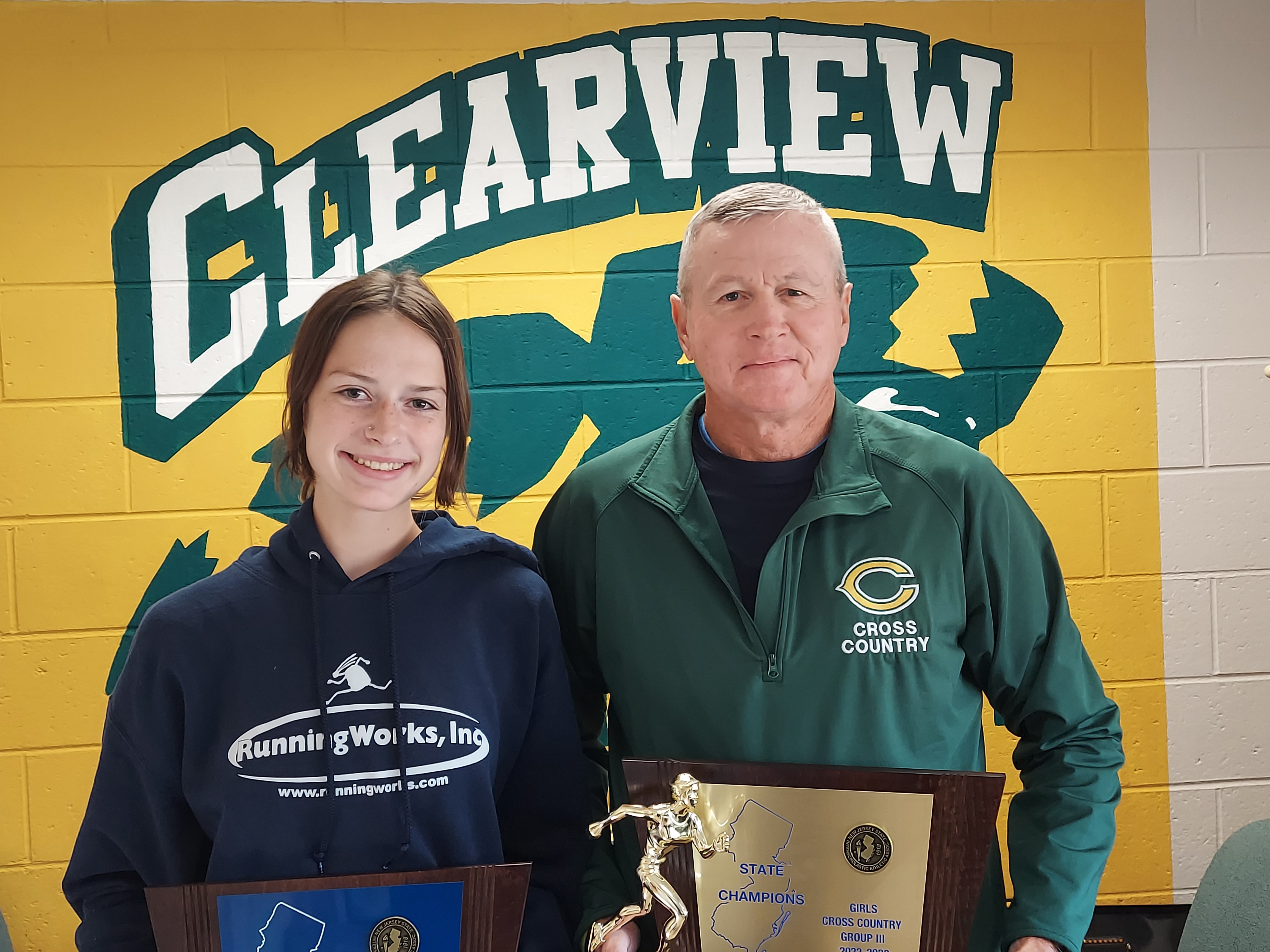 Tom Hengel of Clearview is 's Girls Cross-Country Coach of the Year,  2022 