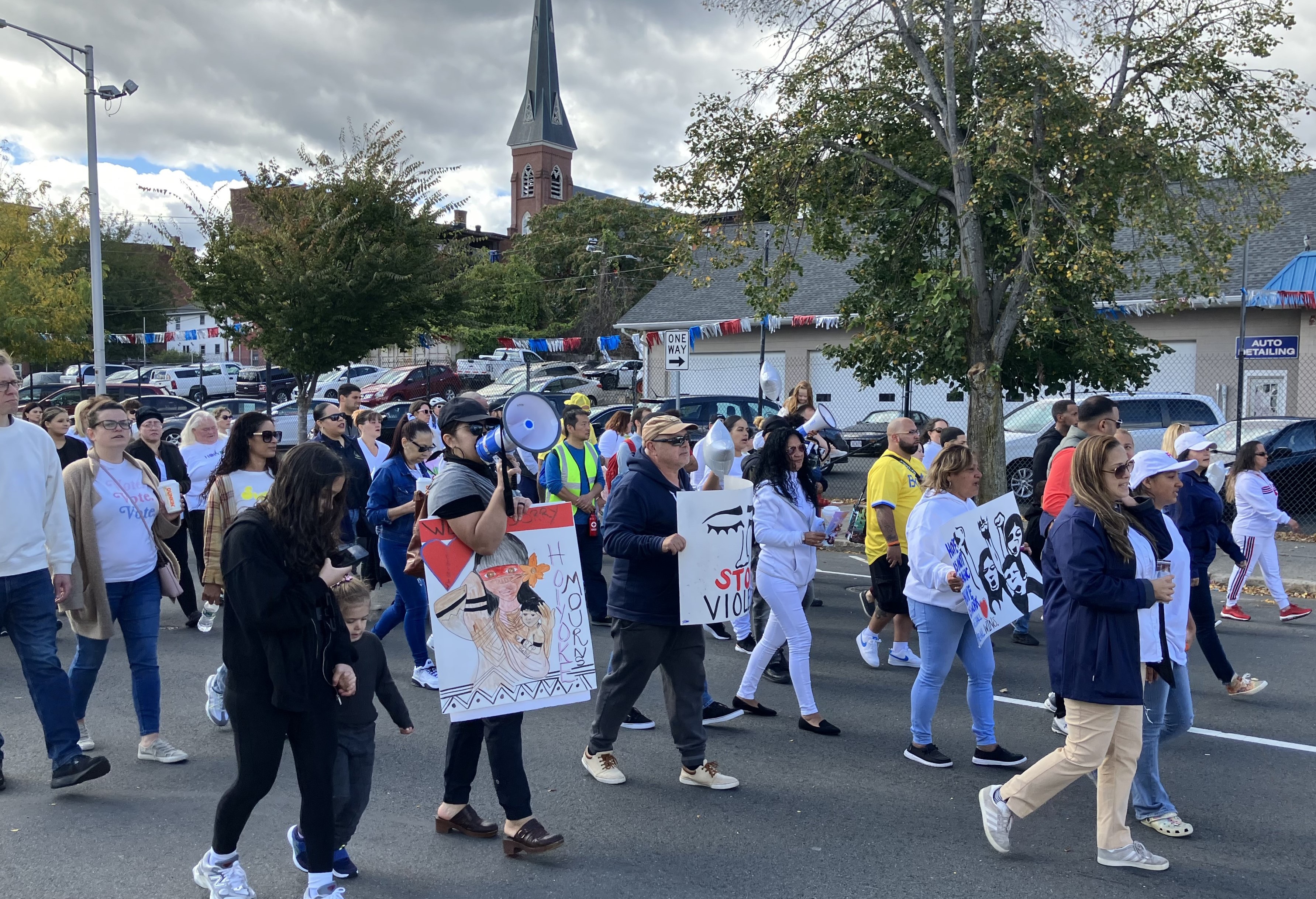 Holyoke holds peace march after pregnant woman struck by stray bullet ...