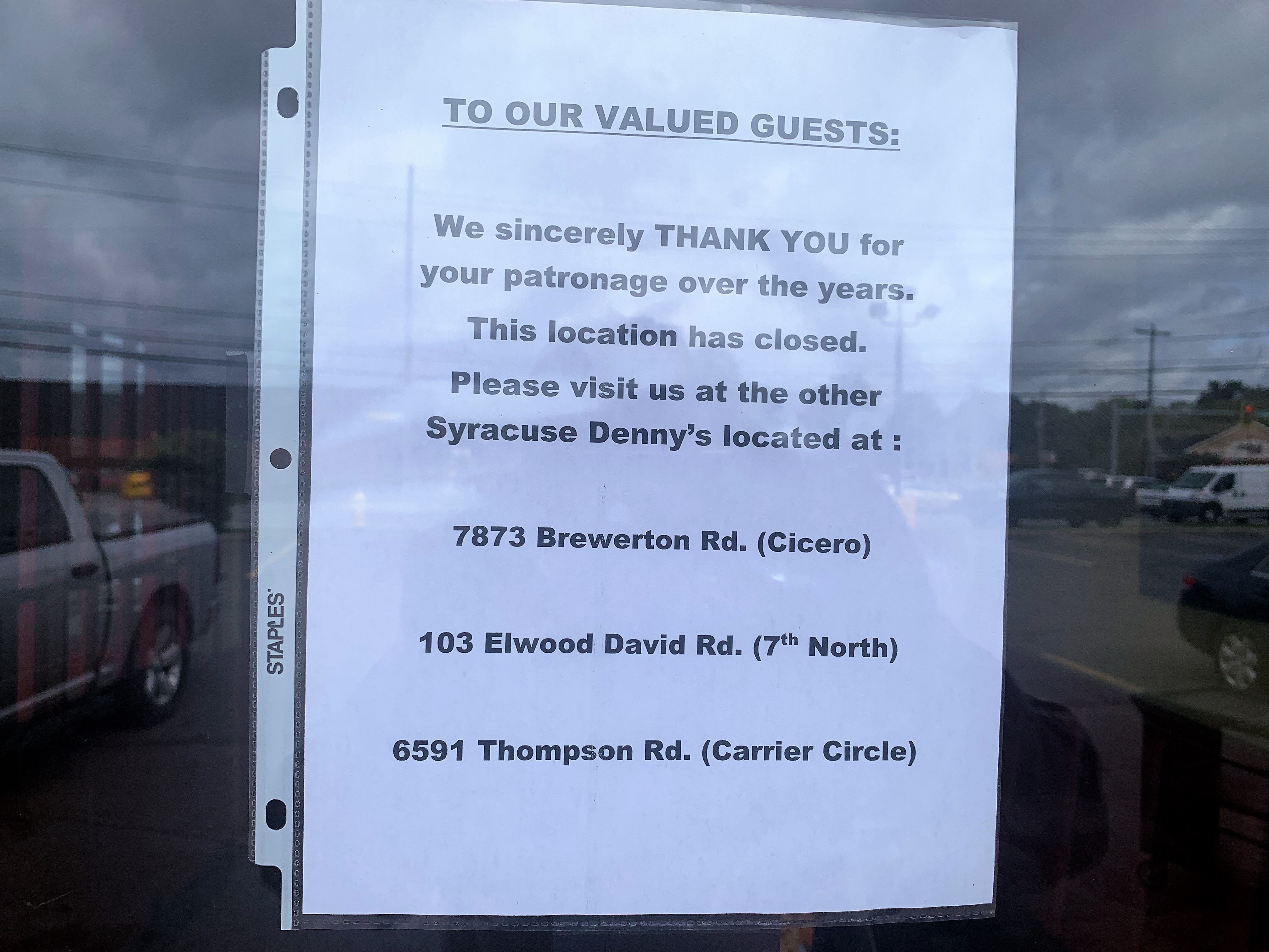 Biddeford Denny's closes for good