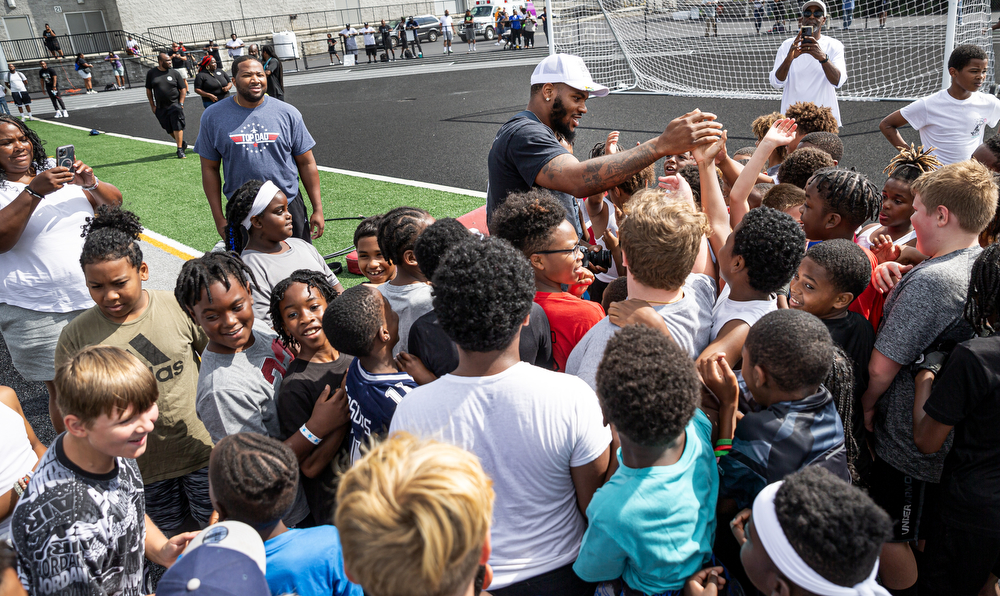 Micah Parsons youth football camp and community day 