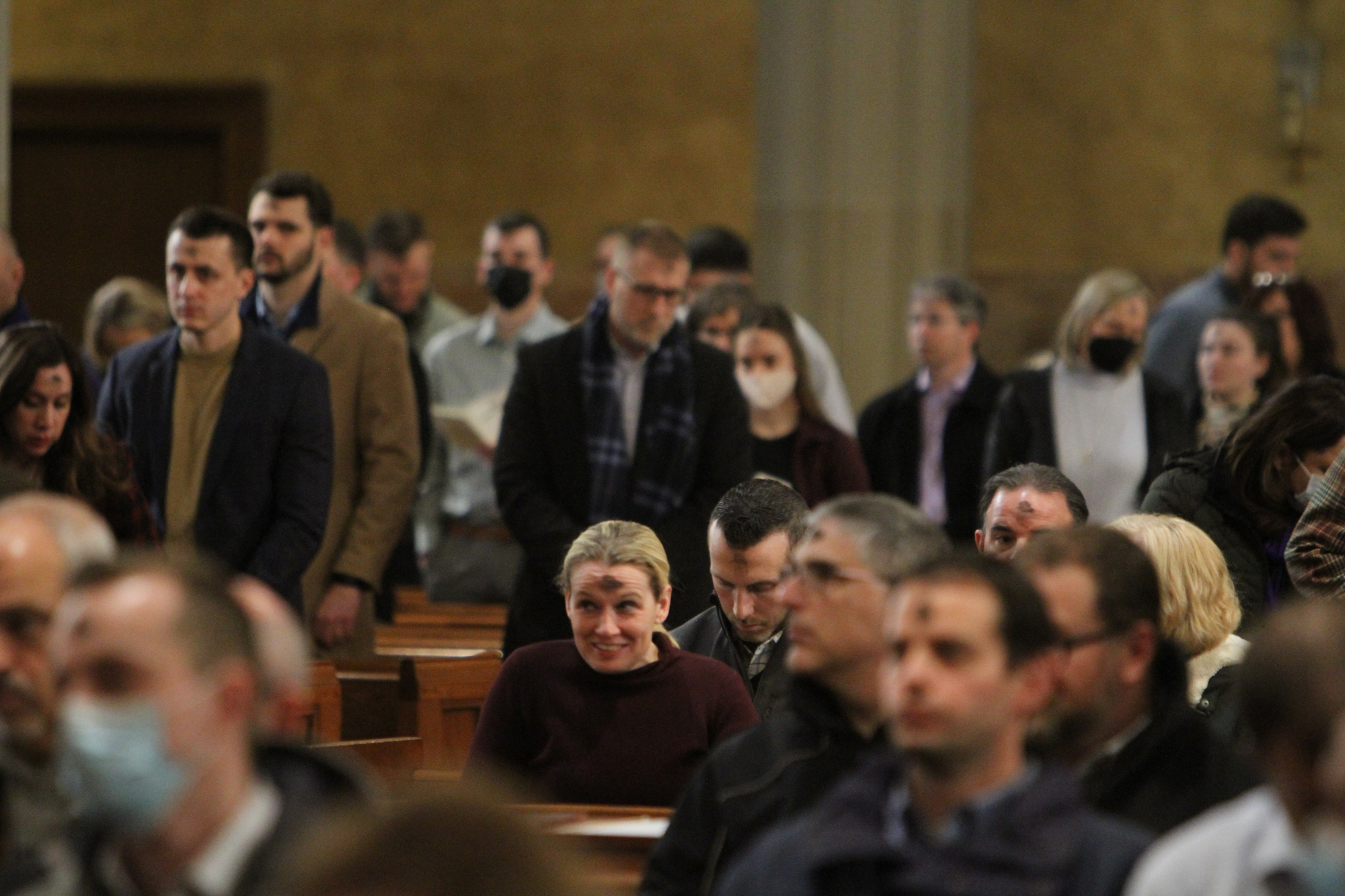 Ash Wednesday service at the Cathedral of St. John the Evangelist ...