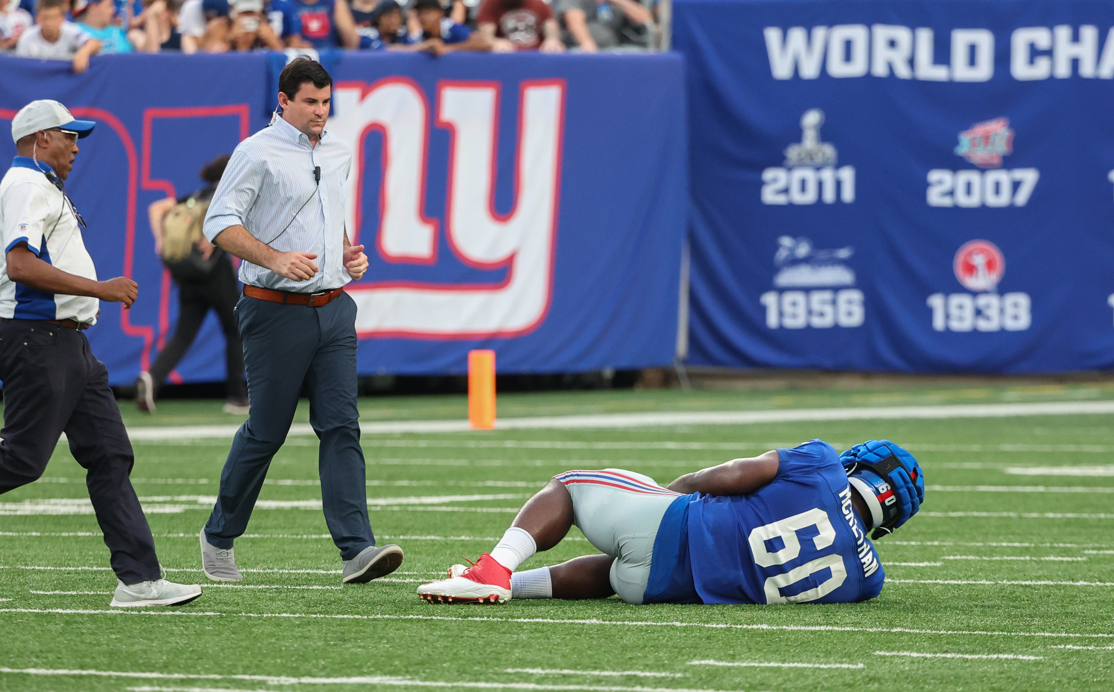 Giants offensive line seemingly more unsettled than before camp