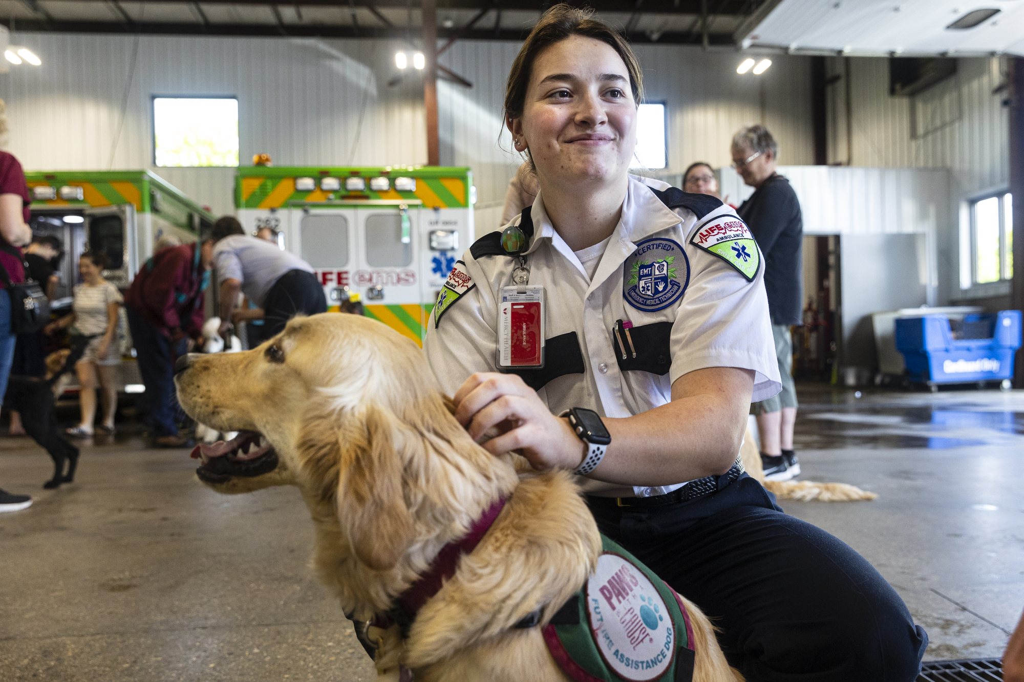 PAWS puppies get acclimated with ambulances - mlive.com