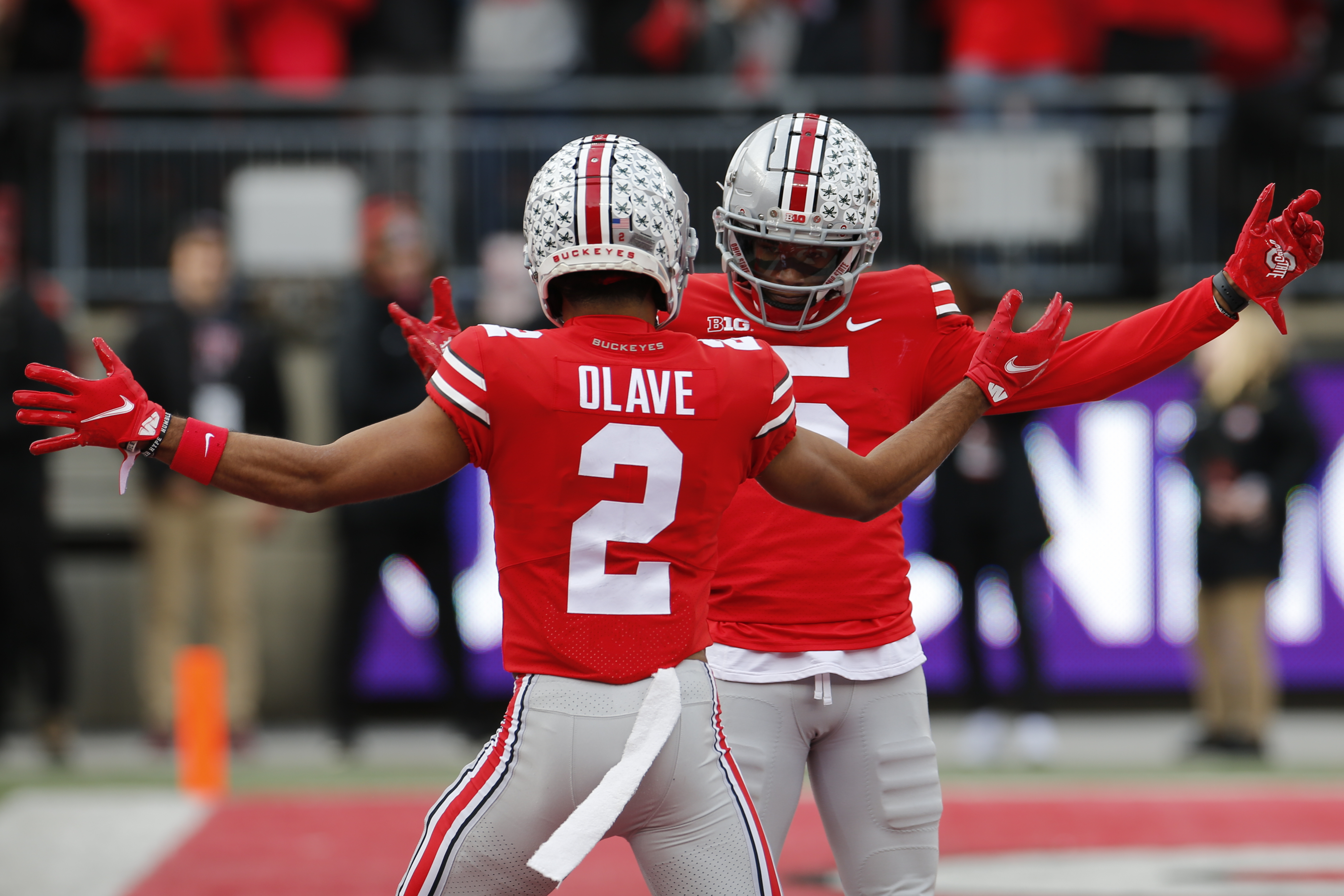 Meet the NFL combine's happiest man -- Ohio State tackle Nicholas Petit- Frere: Doug Lesmerises 