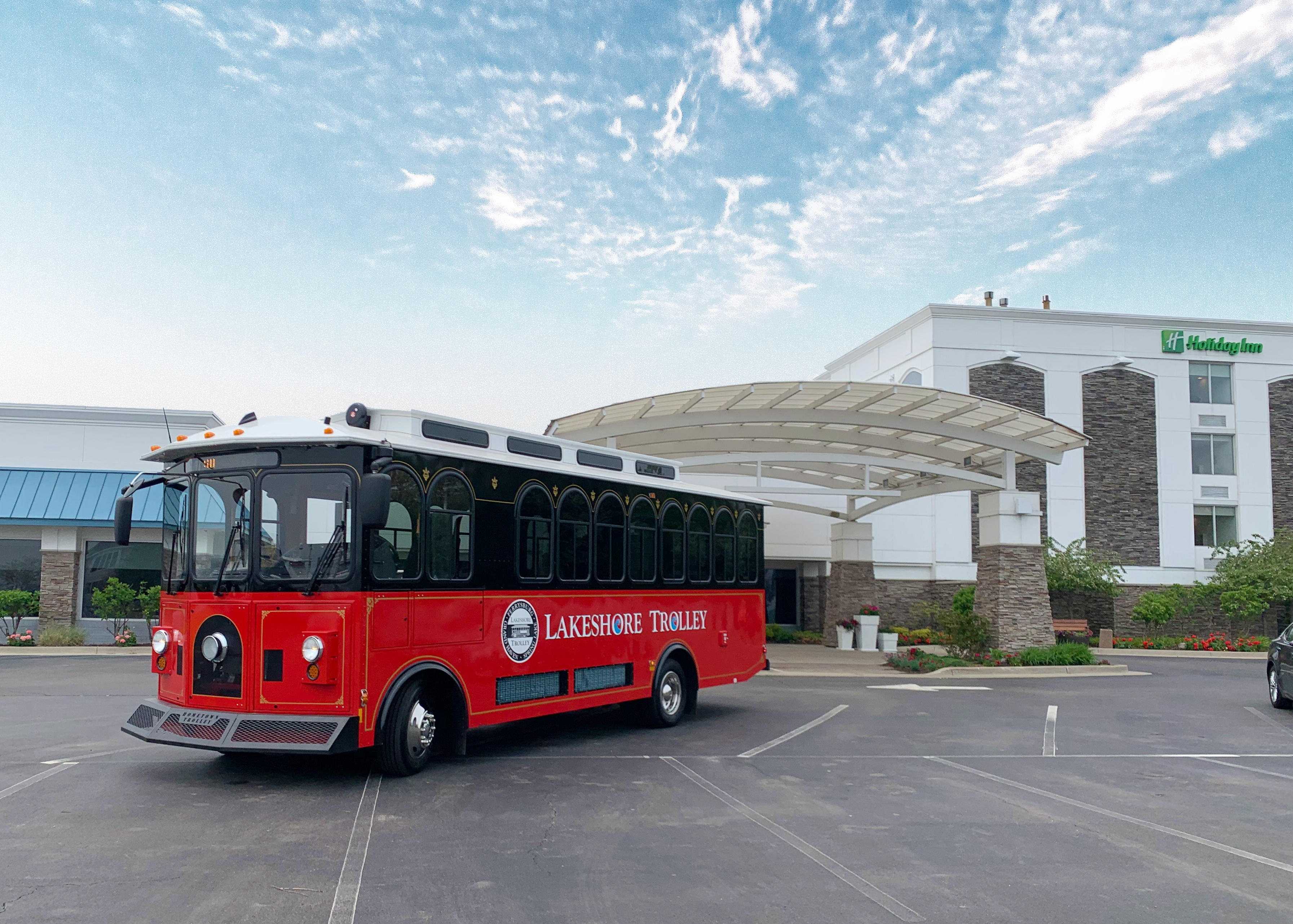 Harbor Transit's new red Lakeshore Trolley will be running a free hour-long "Laker Loop" in Spring Lake and Fruitport this summer starting at the Holiday Inn.