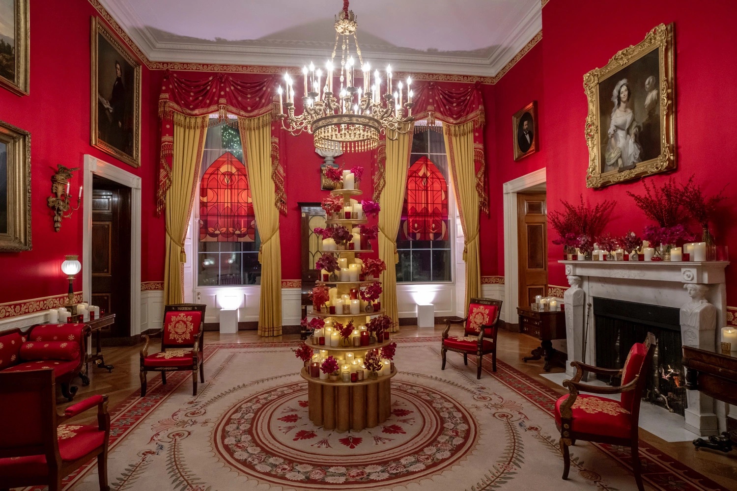 White House reveals Christmas decorations with 'We the People' theme : NPR