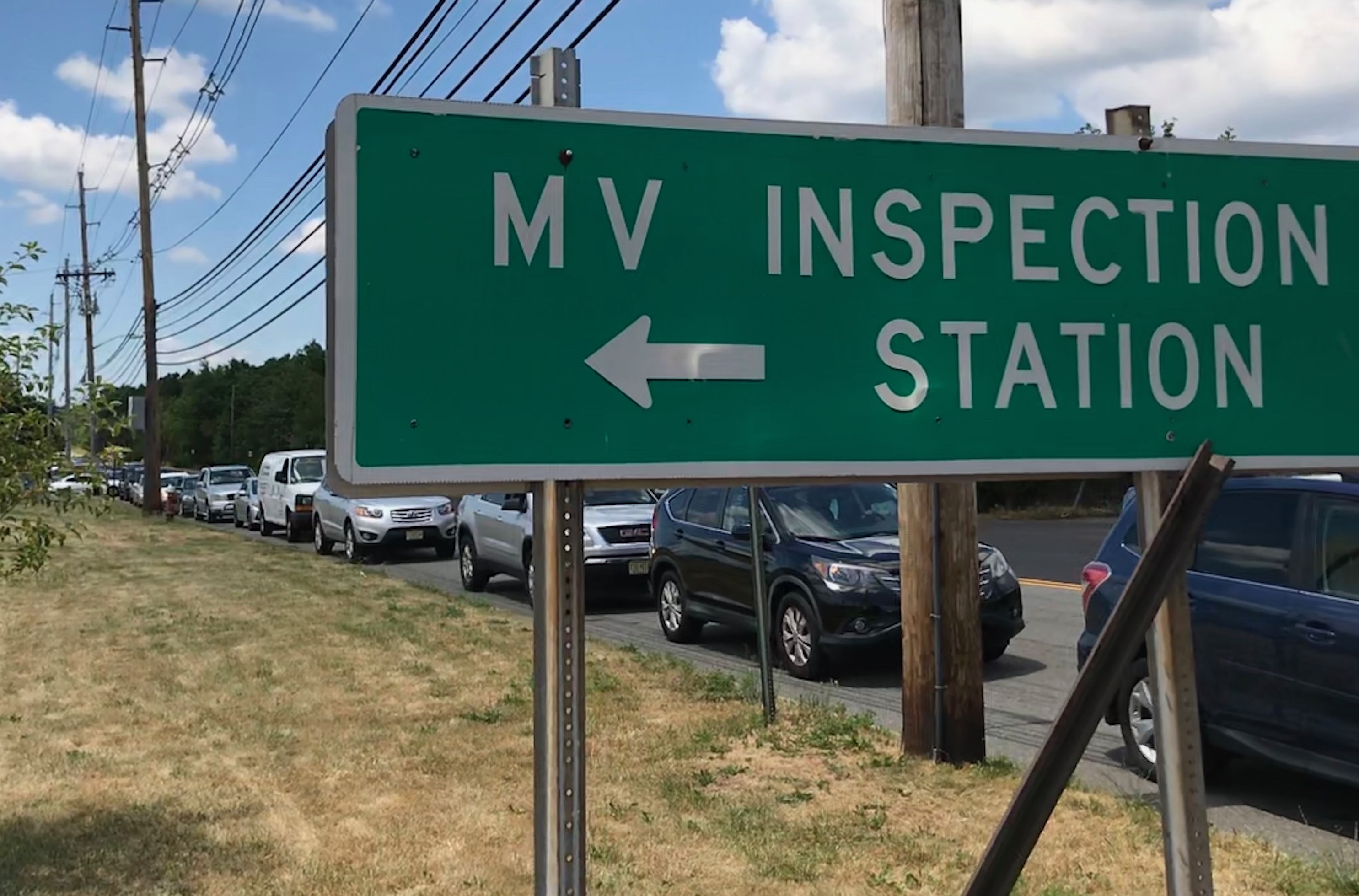 Drivers lined up for hours when inspection stations reopened after ...