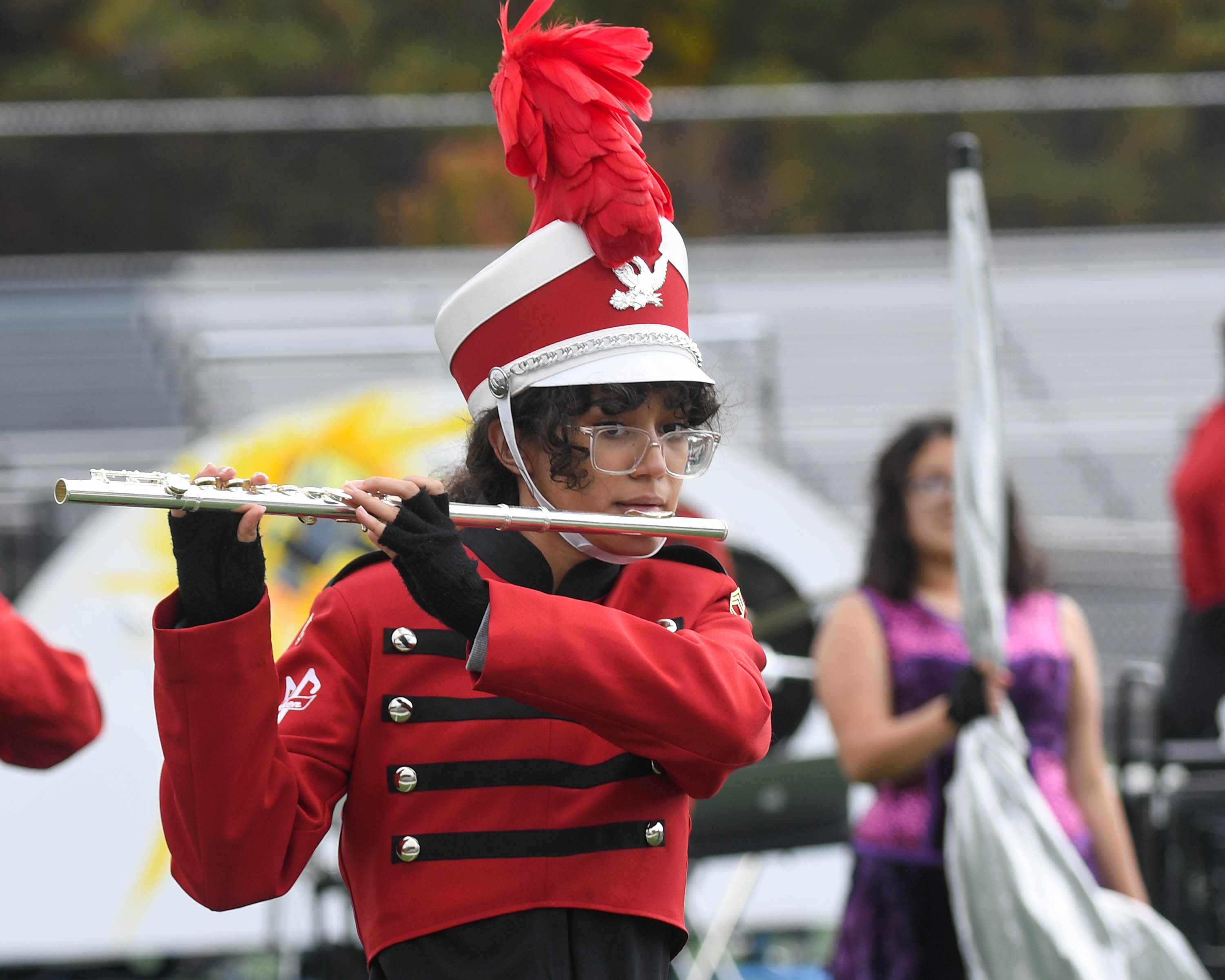 Marching Band Hoboken High School Performs "Thor's Hammer" on 10/29