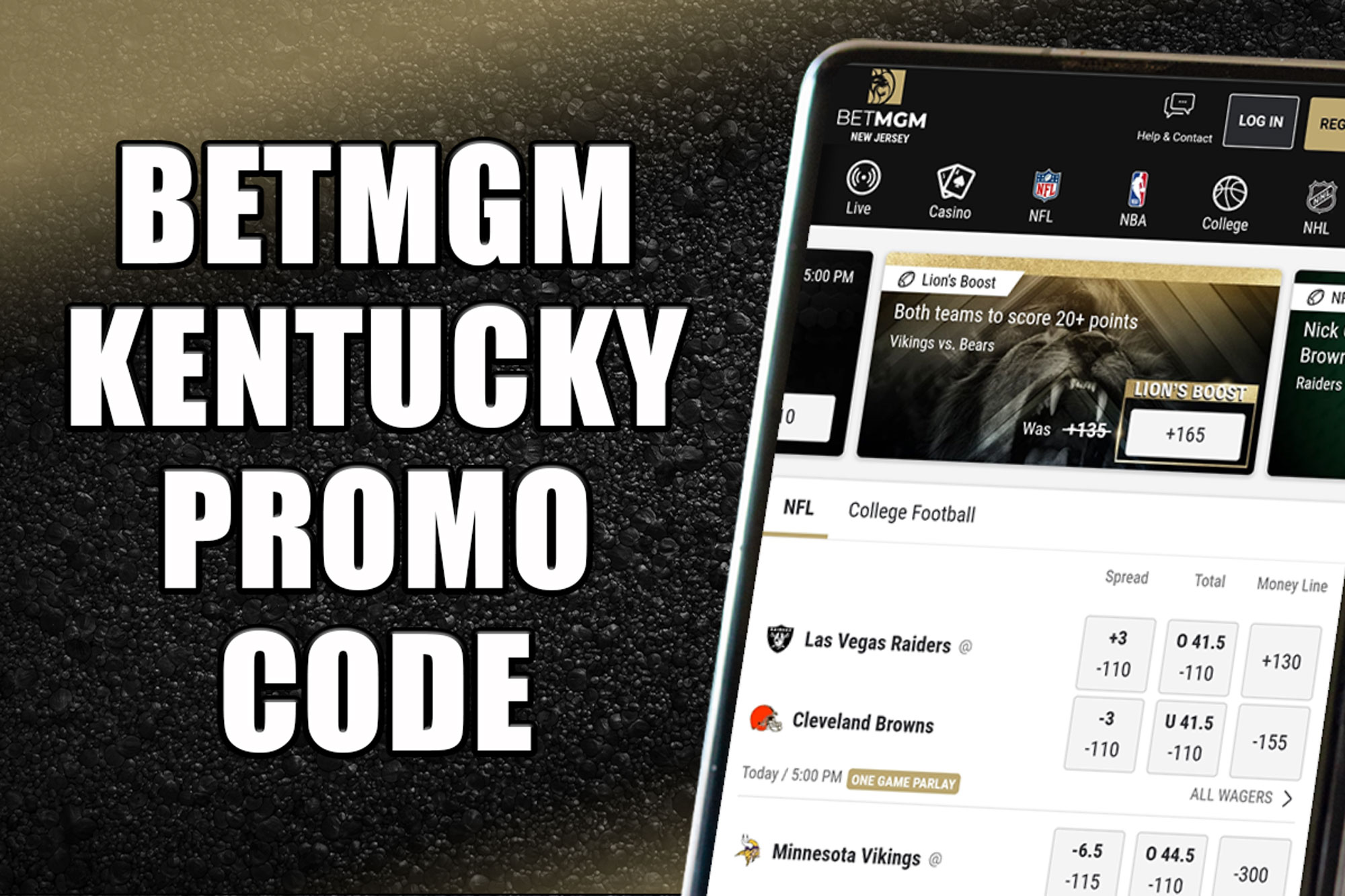 Lions at Packers: BetMGM Kentucky Promo Code