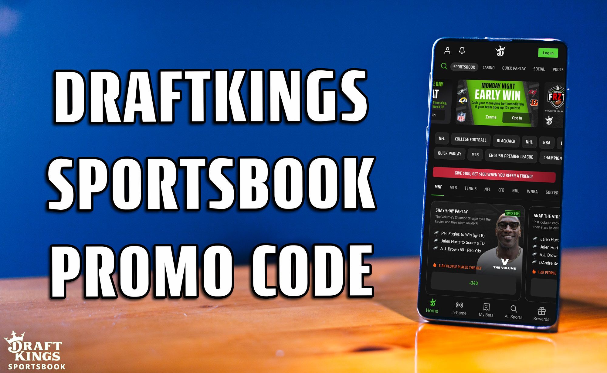 DraftKings promo code for Sunday Night Football: $1,250 in bonuses