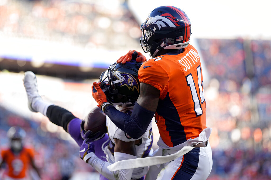 Baltimore Ravens cornerback Anthony Averett (23) walks off the field after  the Cleveland Browns defeated the