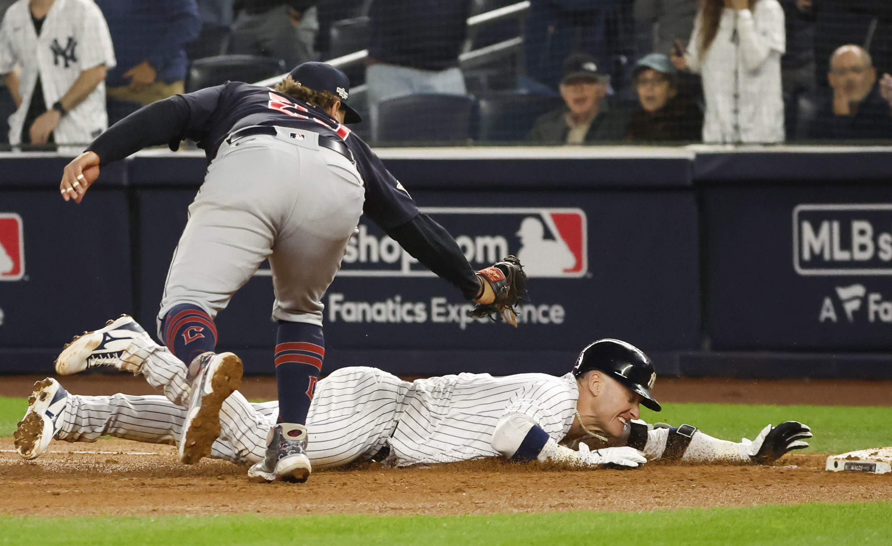 Yankees' Josh Donaldson thought he had a home run vs. Guardians, ended up  tagged out instead