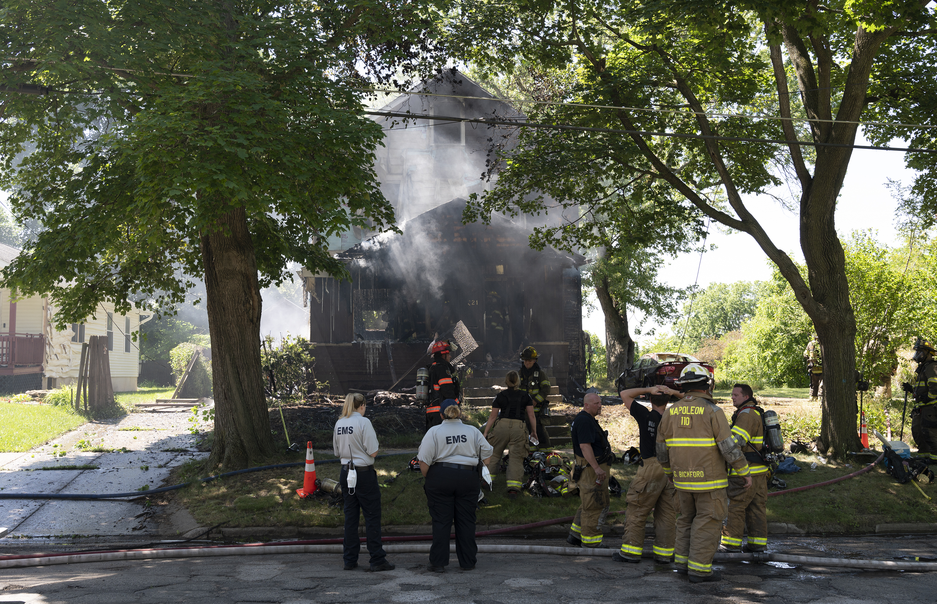 Fire on Robinson Street in Jackson - mlive.com