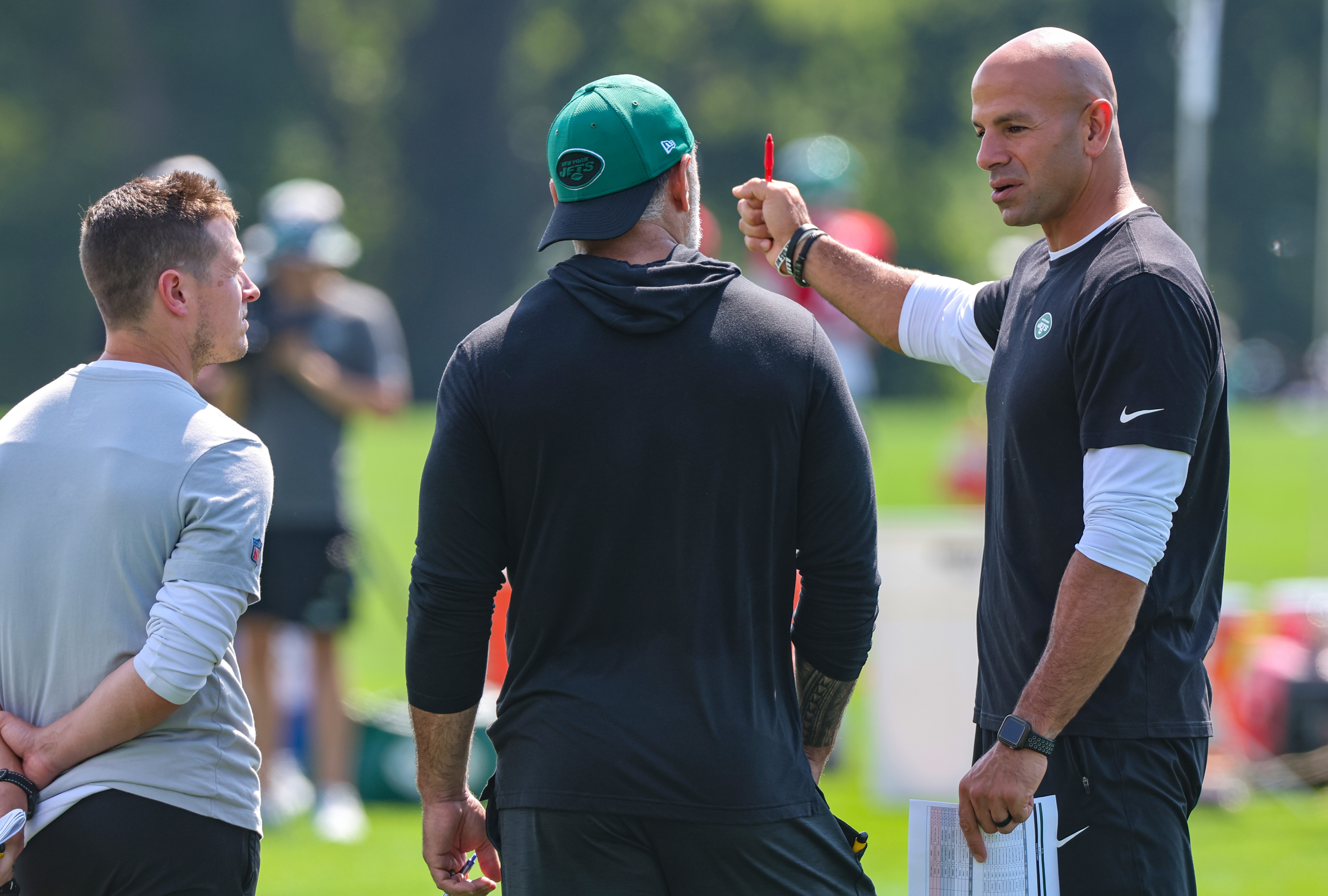 August 6, 2019, Florham Park, New Jersey, USA: New York Jets strong safety Jamal  Adams (33) during training camp at the Atlantic Health Jets Training  Center, Florham Park, New Jersey. Duncan Williams/CSM