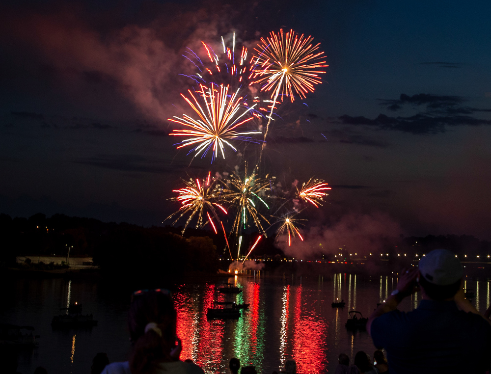 Fireworks on City Island in Harrisburg