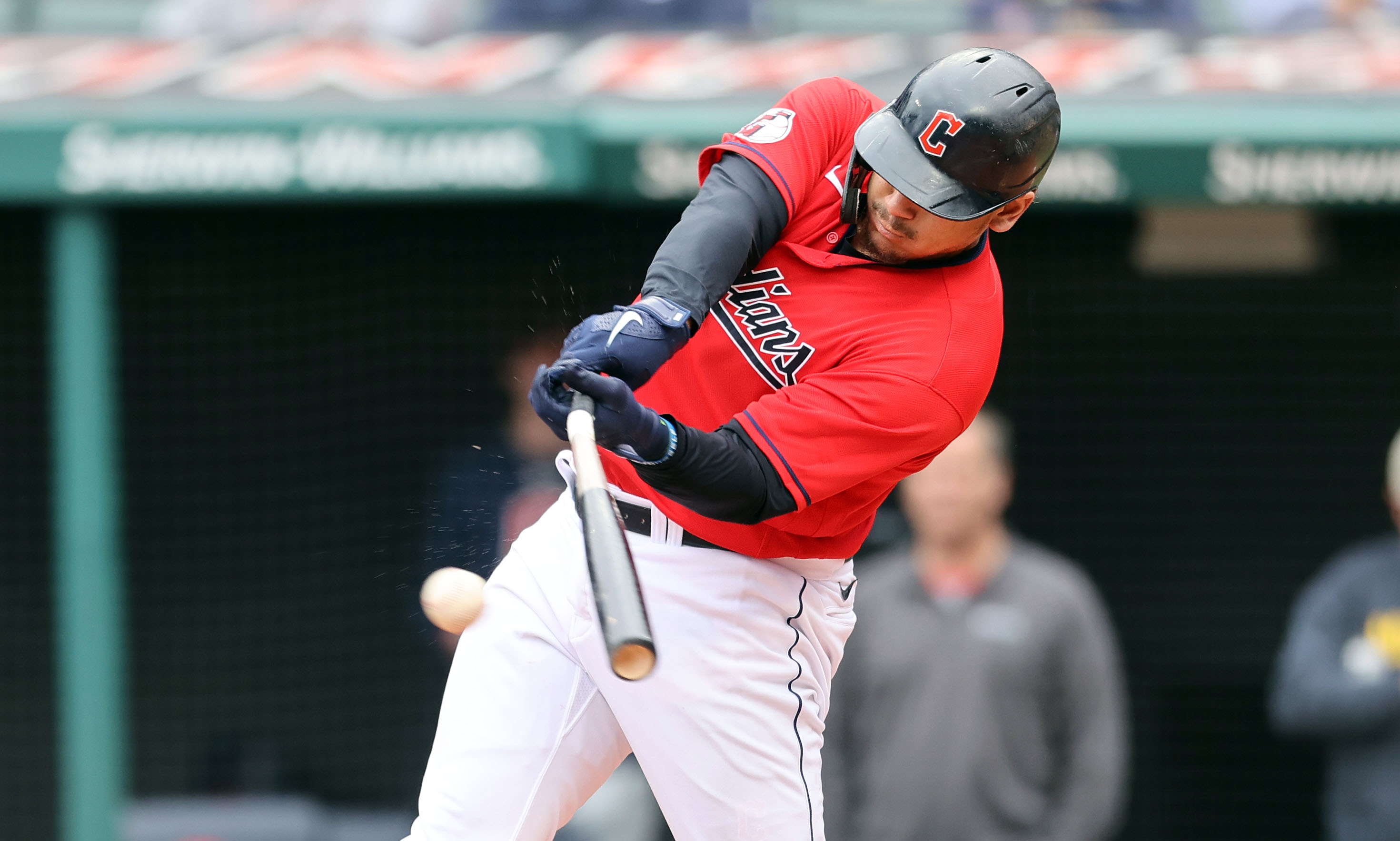 Watch Cleveland Guardians star Josh Naylor go absolutely nuts and toss  helmet in dugout after hitting home run