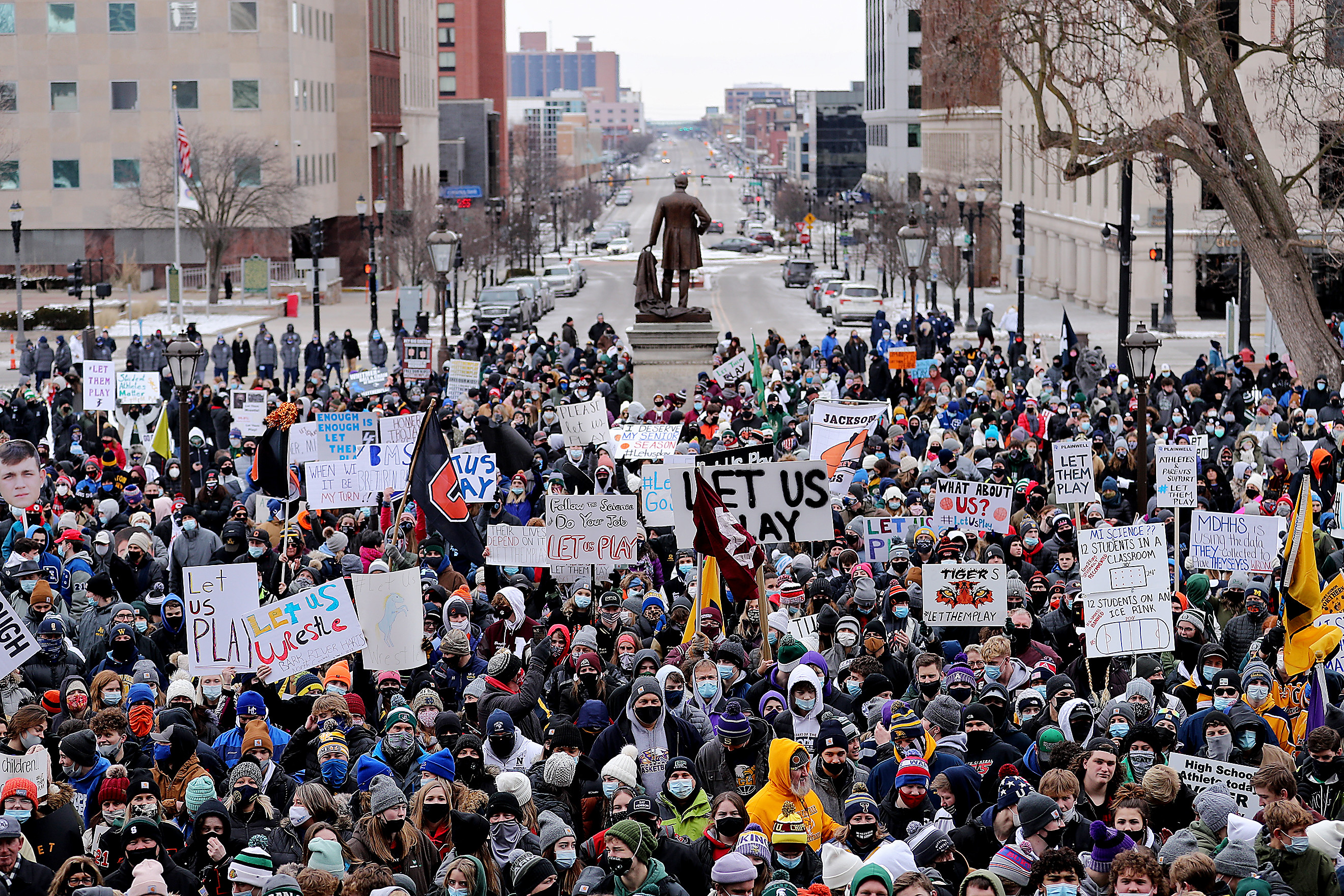 Let Them Play rally in Lansing – January 30, 2021 - mlive.com