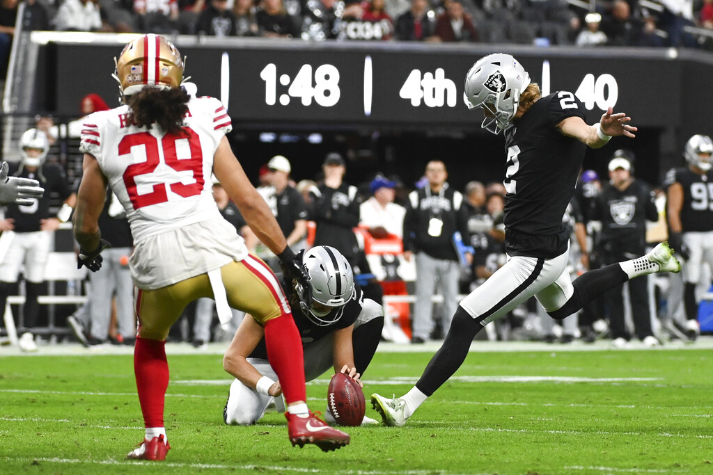 Raiders welcome back kicker Daniel Carlson, release 7 players, Raiders  News