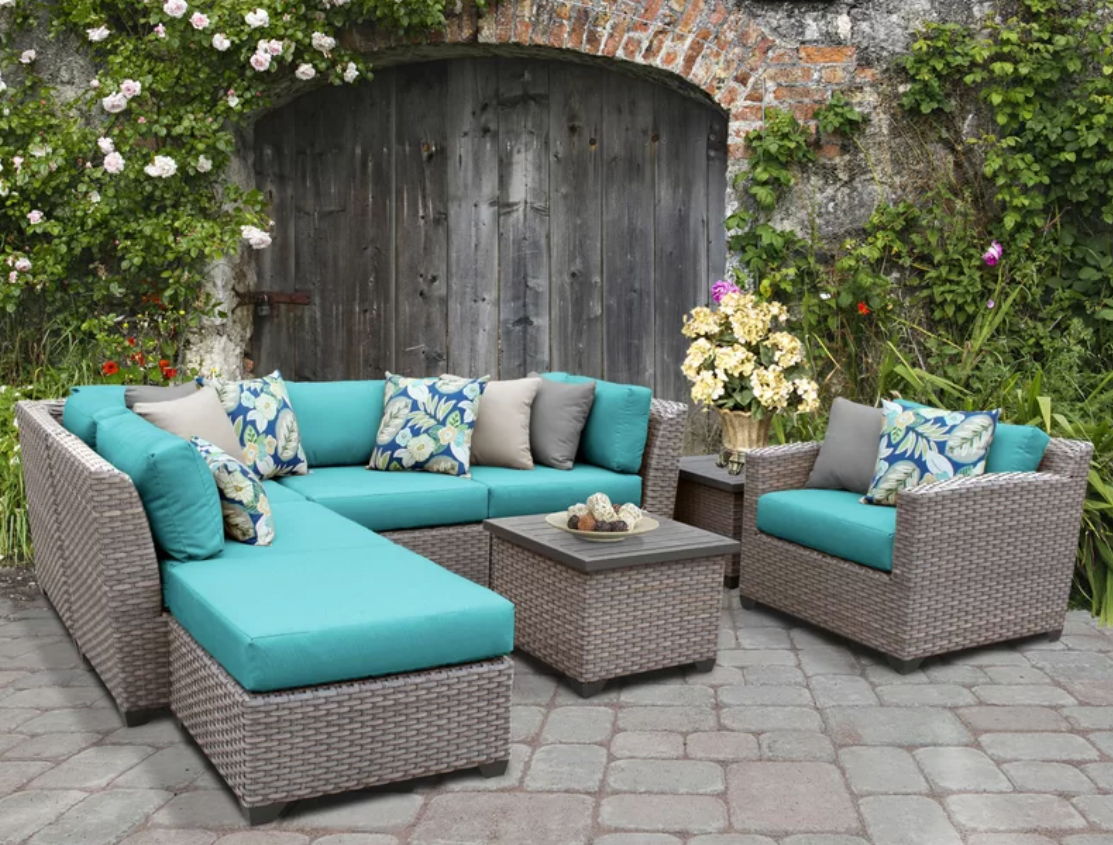 Merlyn 8 piece store rattan sofa seating