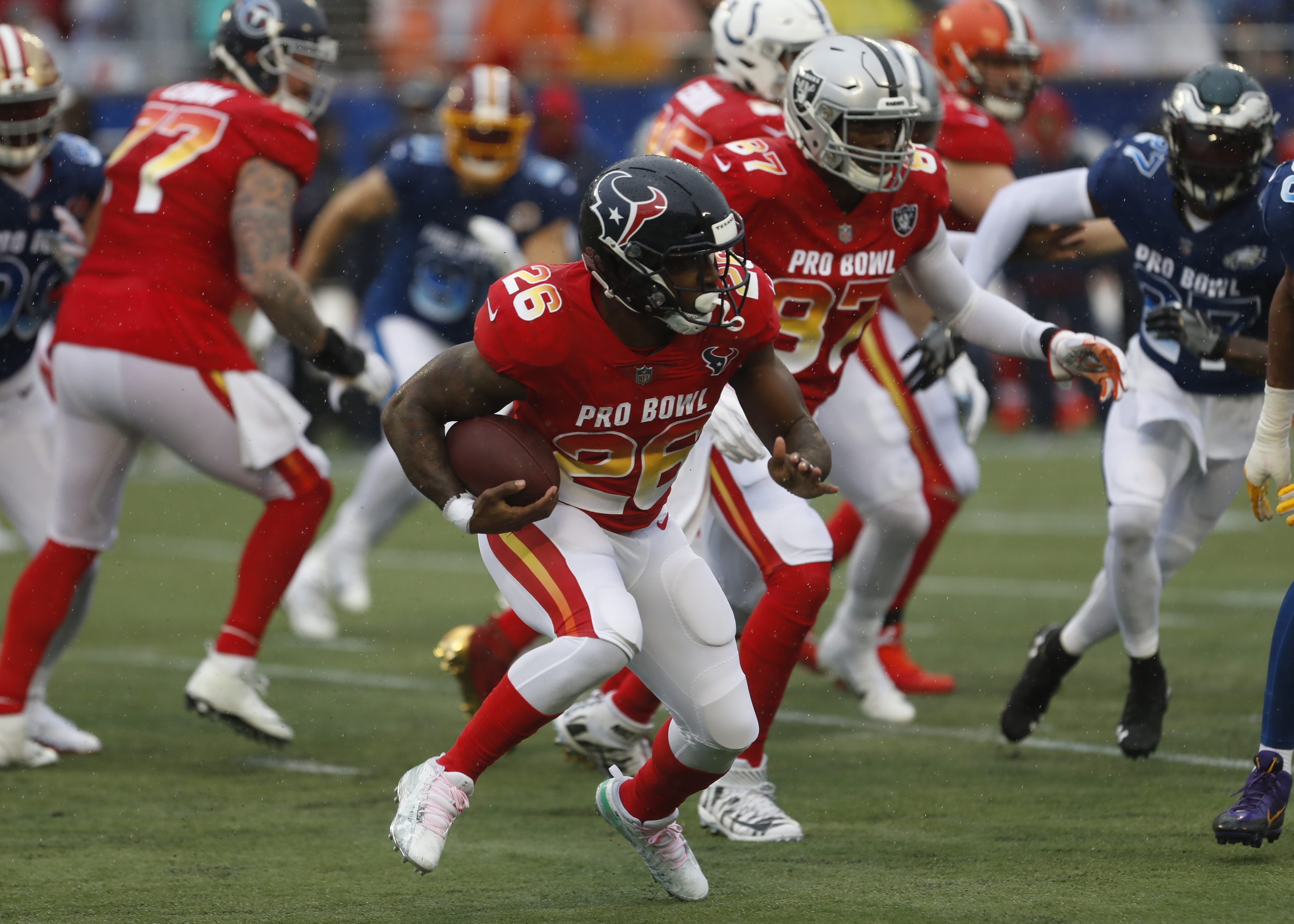 Houston Texans running back Lamar Miller during an NFL football