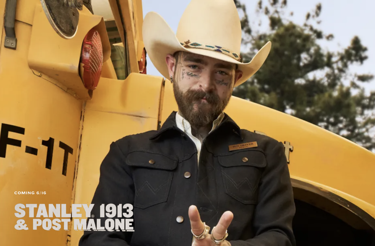 Post Malone keeps cool with Stanley 1913 summer collaboration