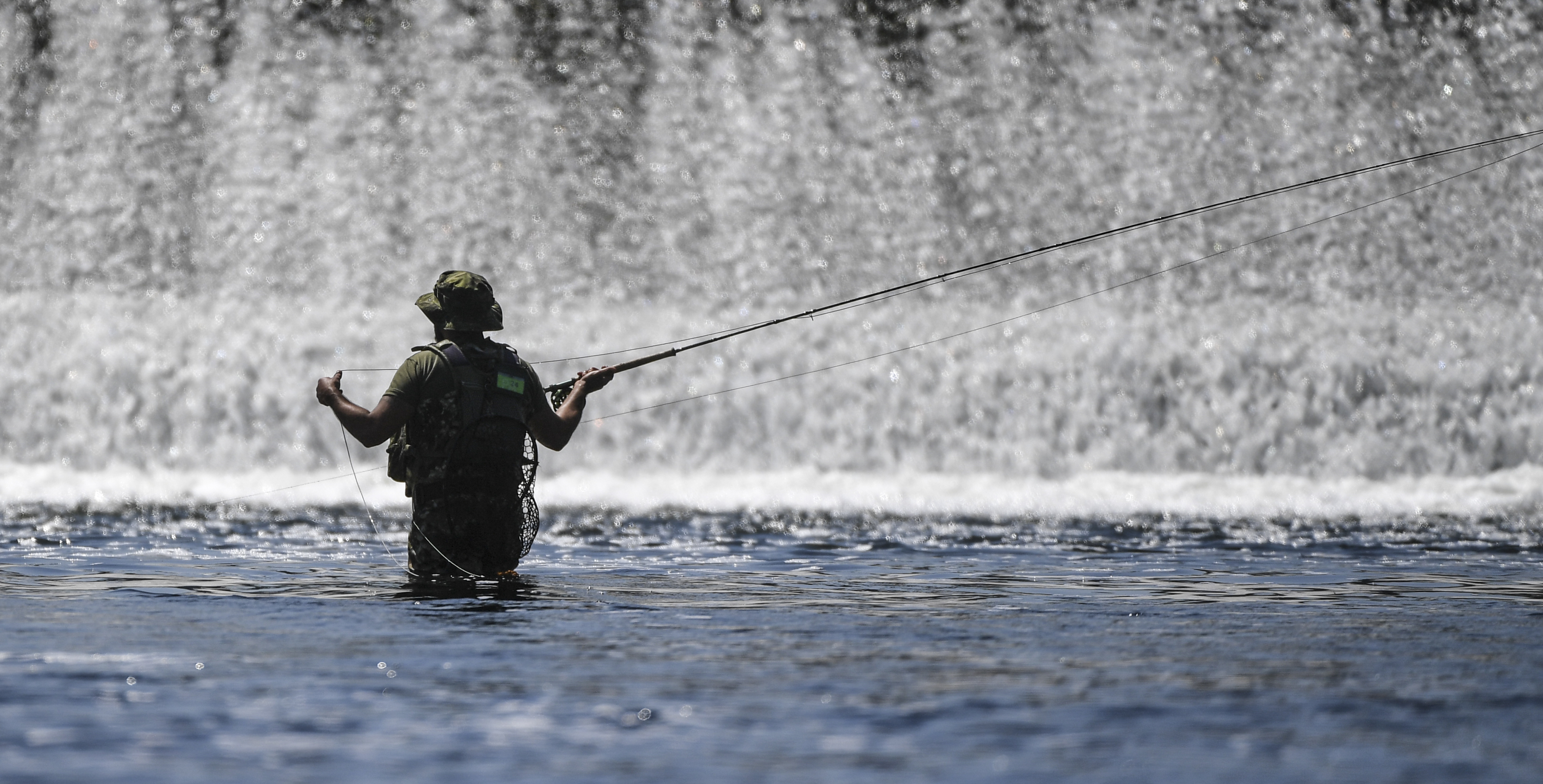 Anglers compete during the 2023 Bi-State Shad Fishing Contest