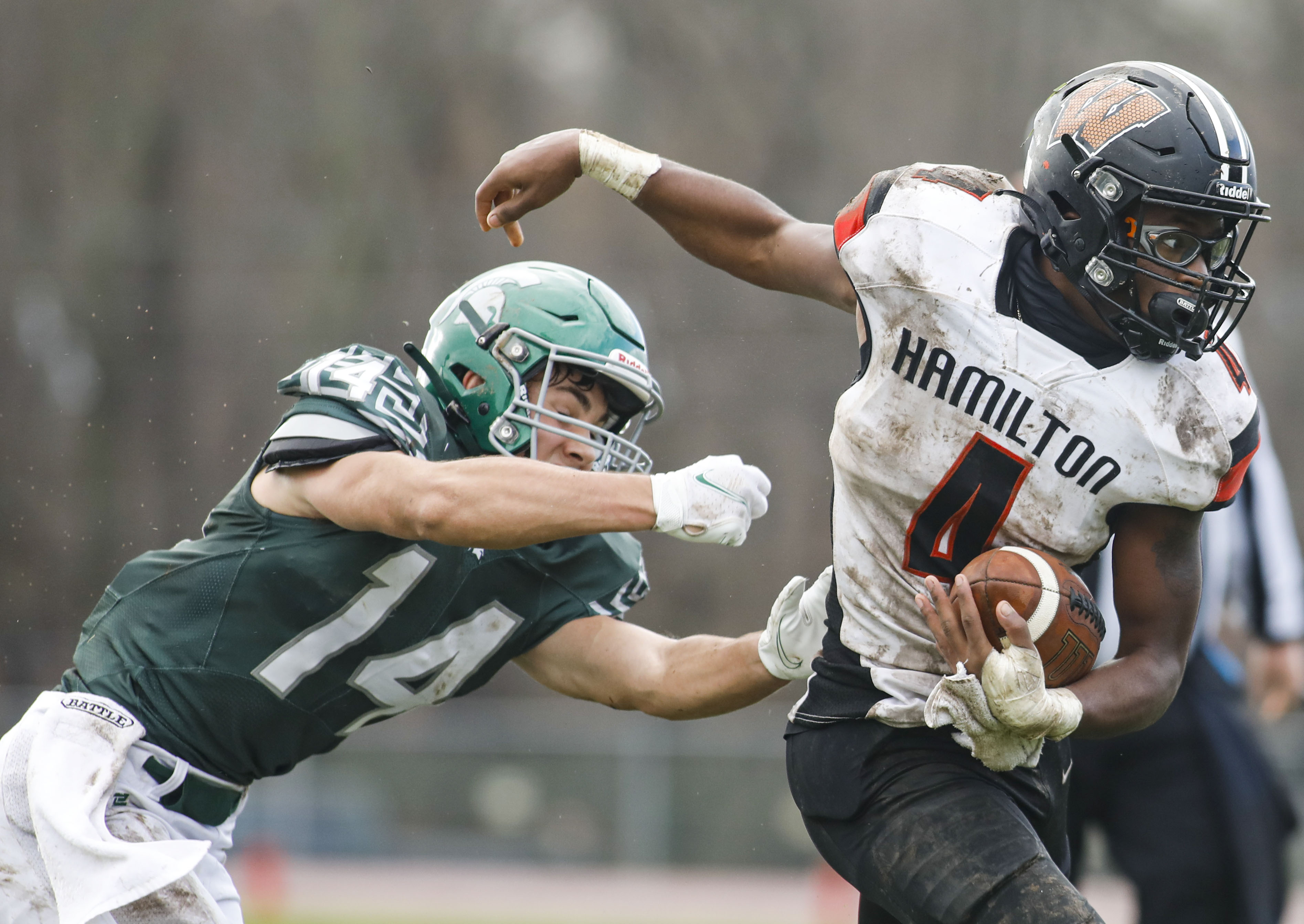 Football: Steinert vs. Hamilton West in Thanksgiving Day rivalry