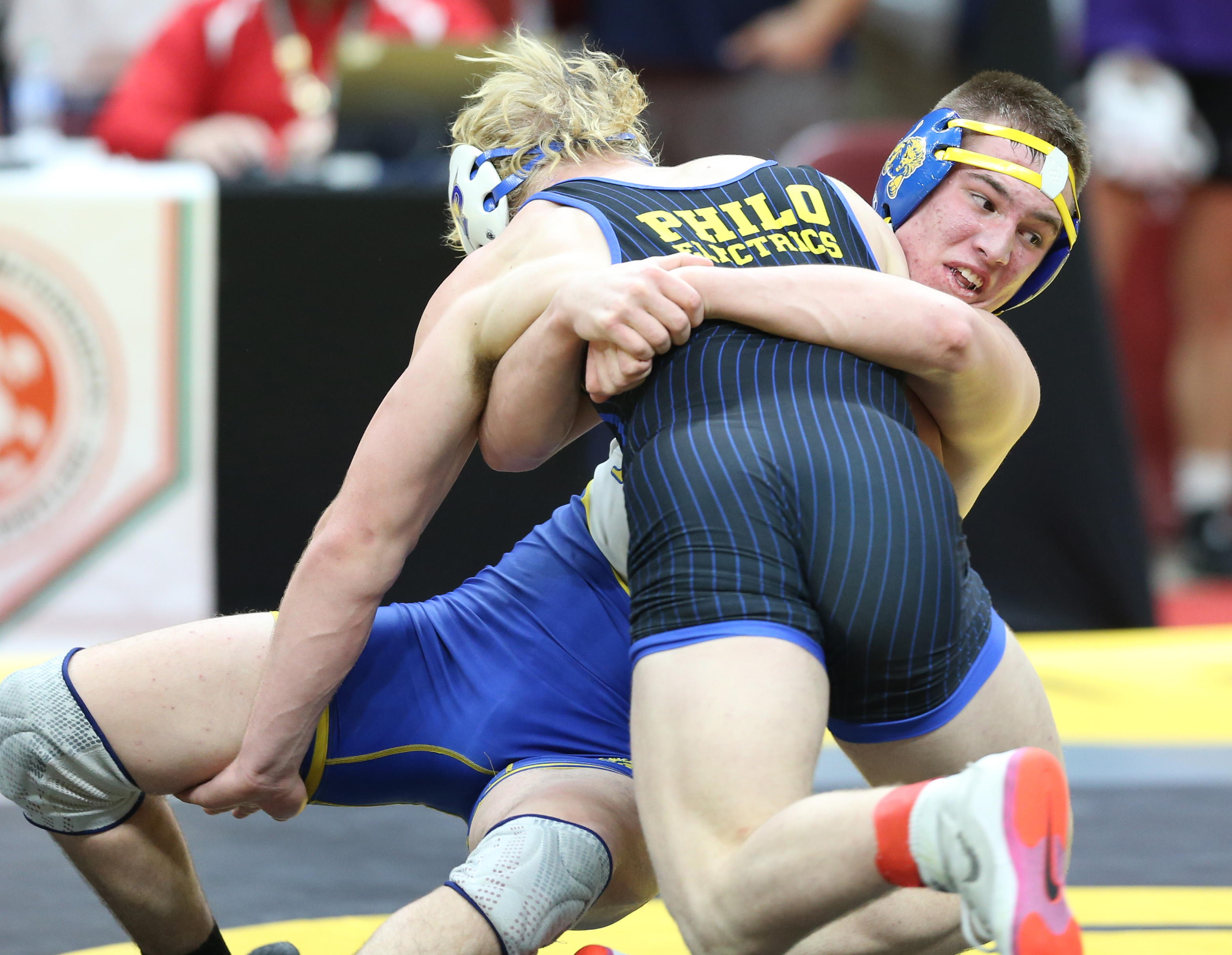 D2 state high school wrestling tournament round one, March 10, 2023