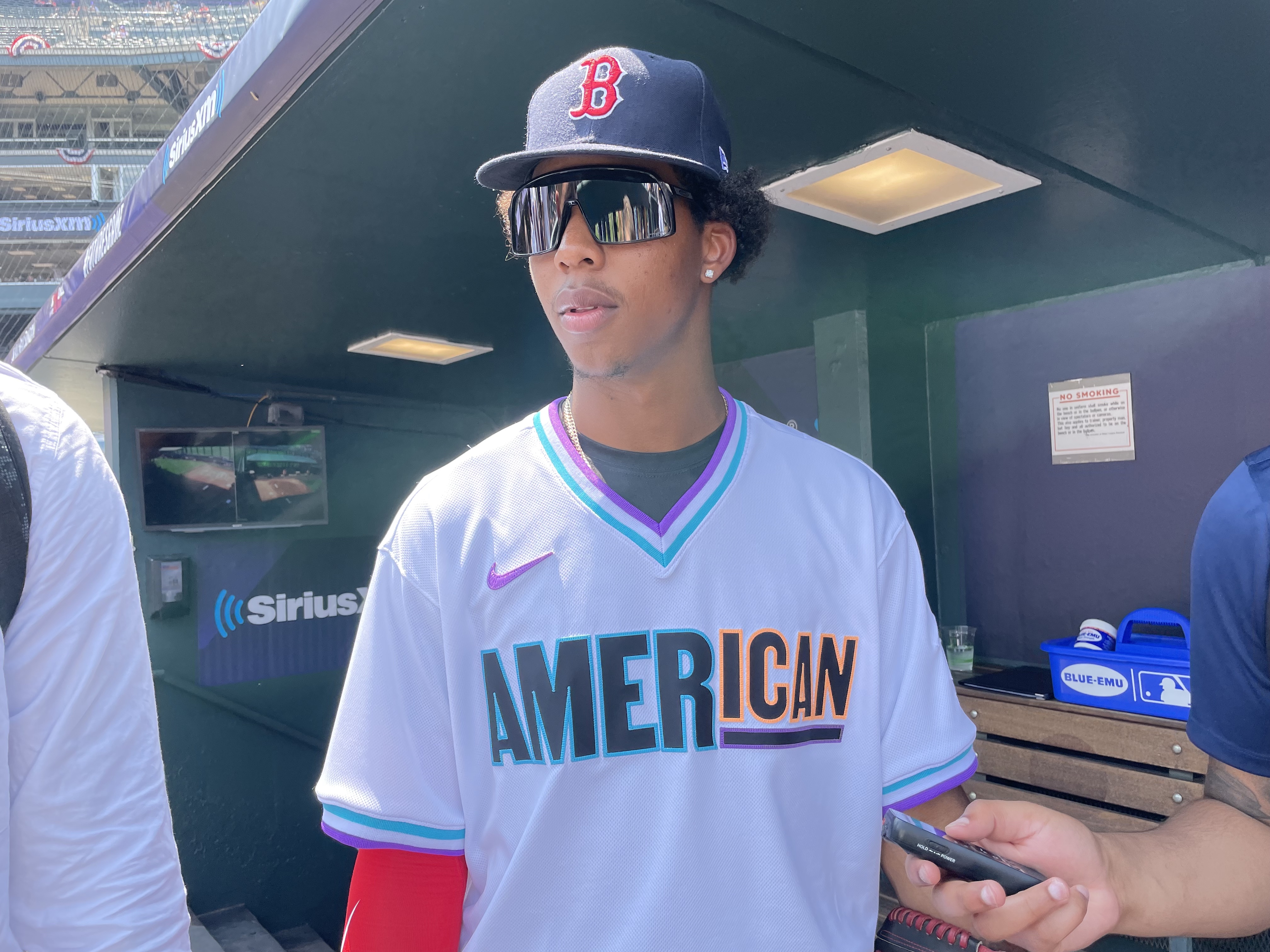 Boston Red Sox prospect Brayan Bello's fastball has reached triple-digits  and his changeup plays with 'really good arm speed,' late fade 
