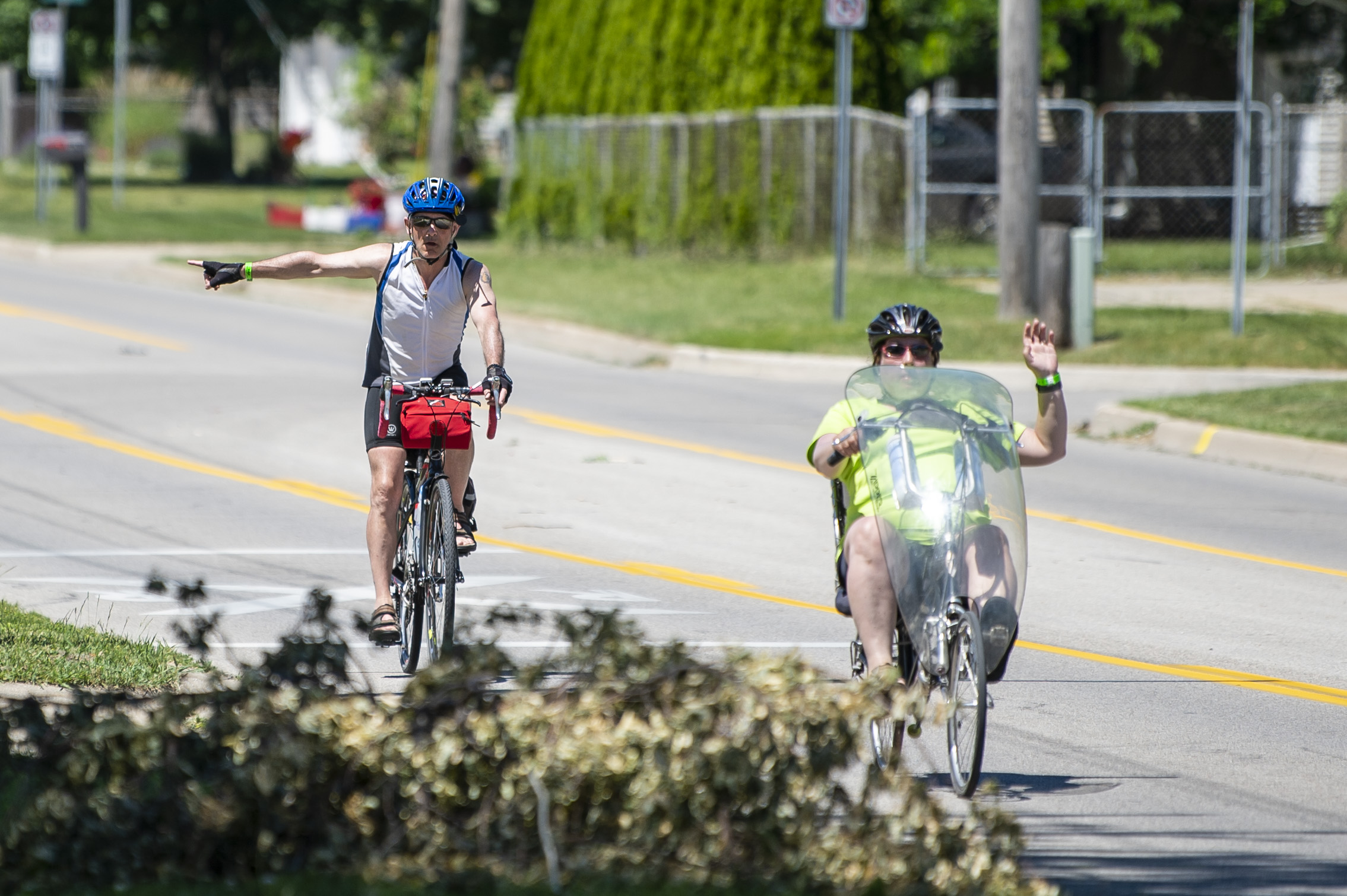 PALM Bicyclists arrive in Bay City as they travel across lower Michigan