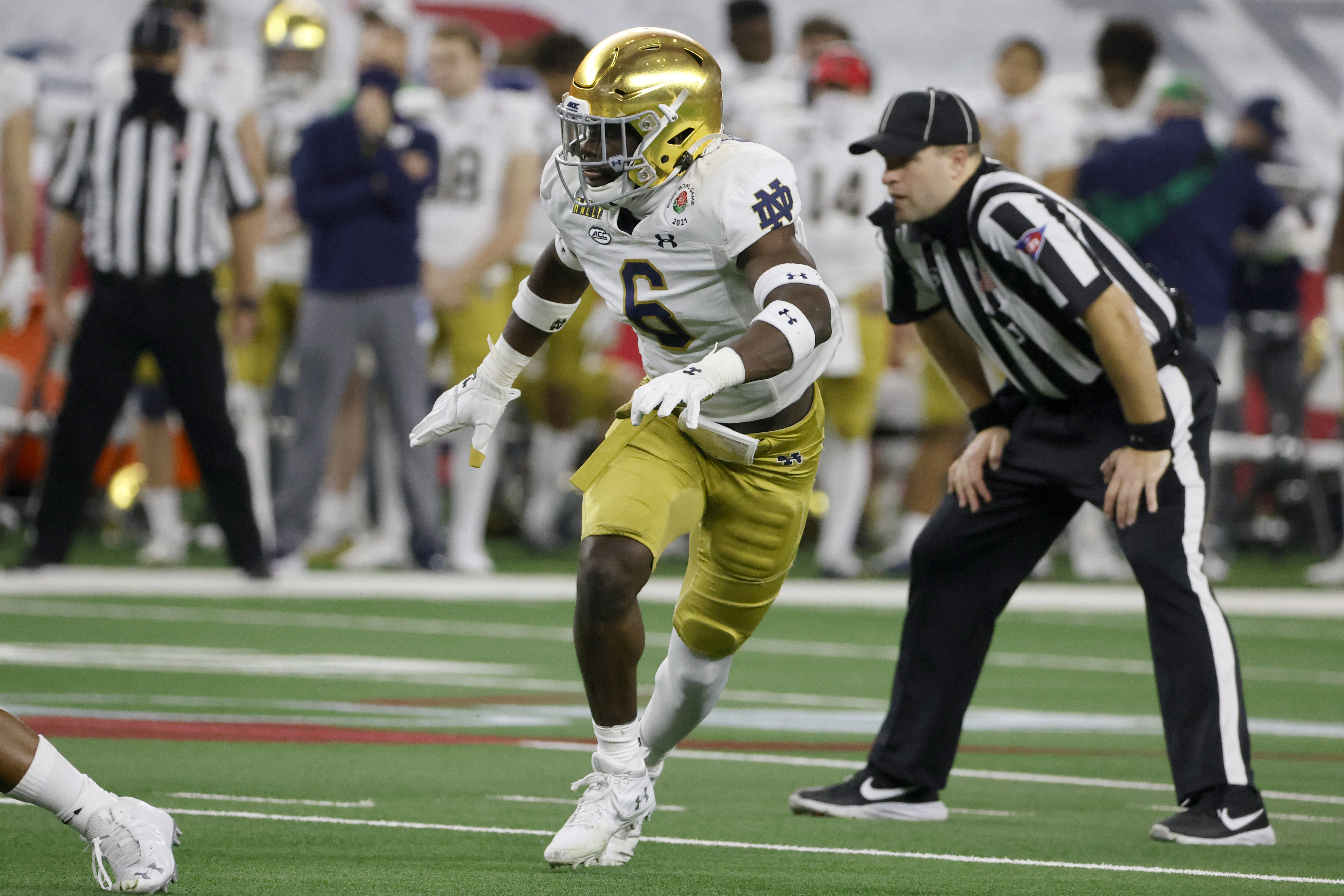 Notre Dame's Jeremiah Owusu-Koramoah, top LB prospect, gushes about Bills:  'It's a great fit' 